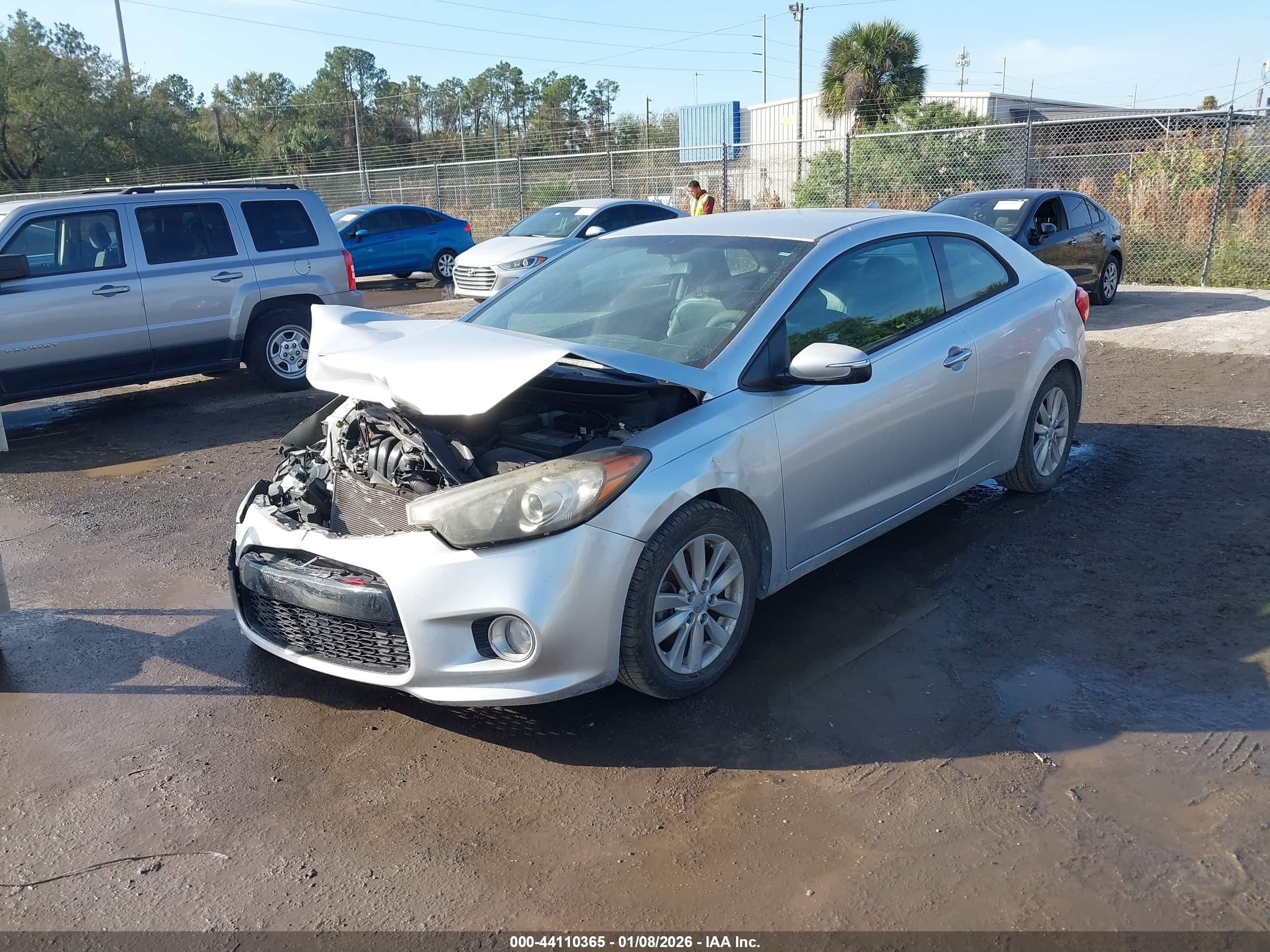 2015 Kia Forte Koup Ex Silver vin: KNAFX6A82F5265265