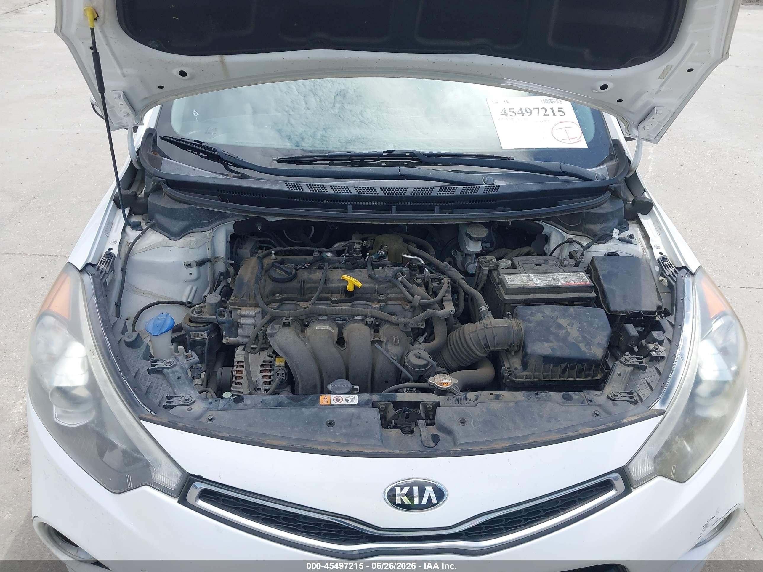 2015 Kia Forte Koup Ex White vin: KNAFX6A82F5388788