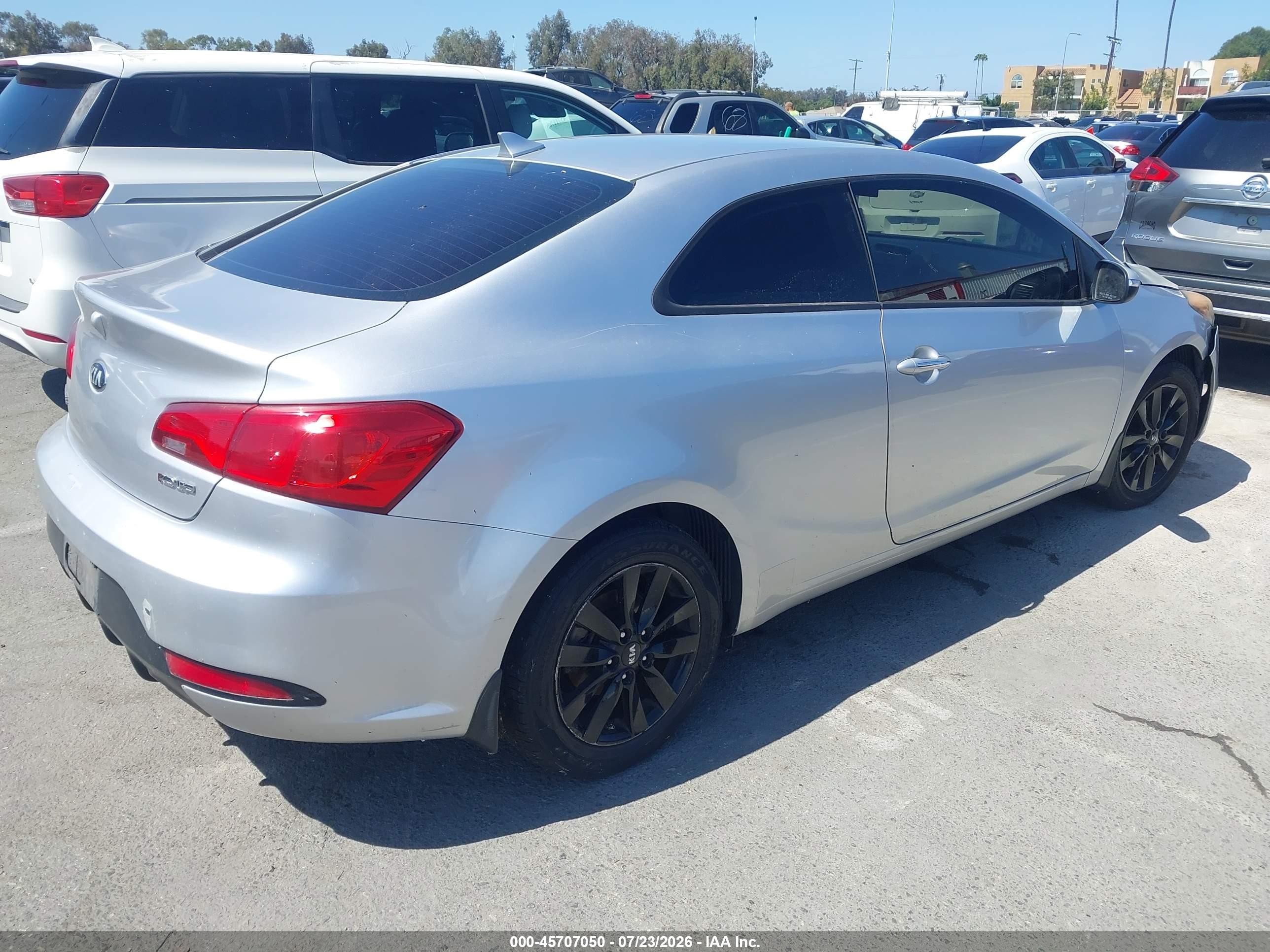 2014 Kia Forte Koup Ex Silver vin: KNAFX6A83E5223511