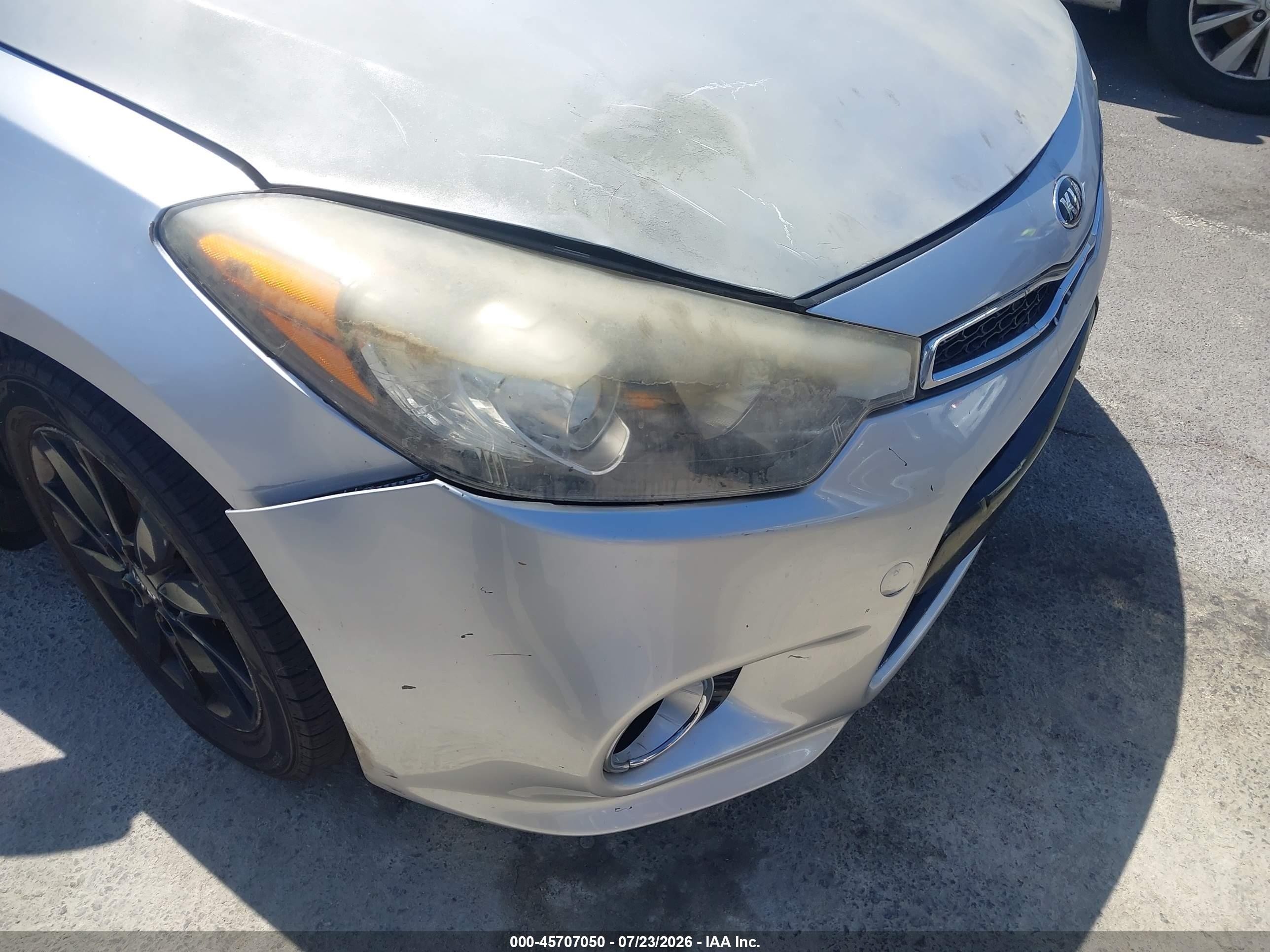2014 Kia Forte Koup Ex Silver vin: KNAFX6A83E5223511