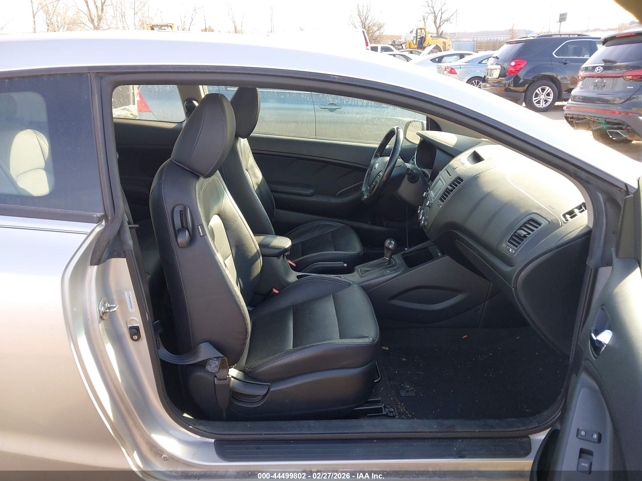 2014 Kia Forte Koup Ex Silver vin: KNAFX6A84E5160144