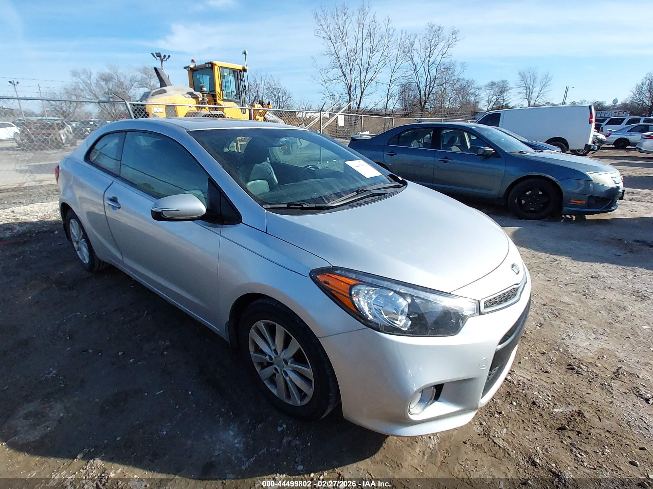 2014 Kia Forte Koup Ex Silver vin: KNAFX6A84E5160144