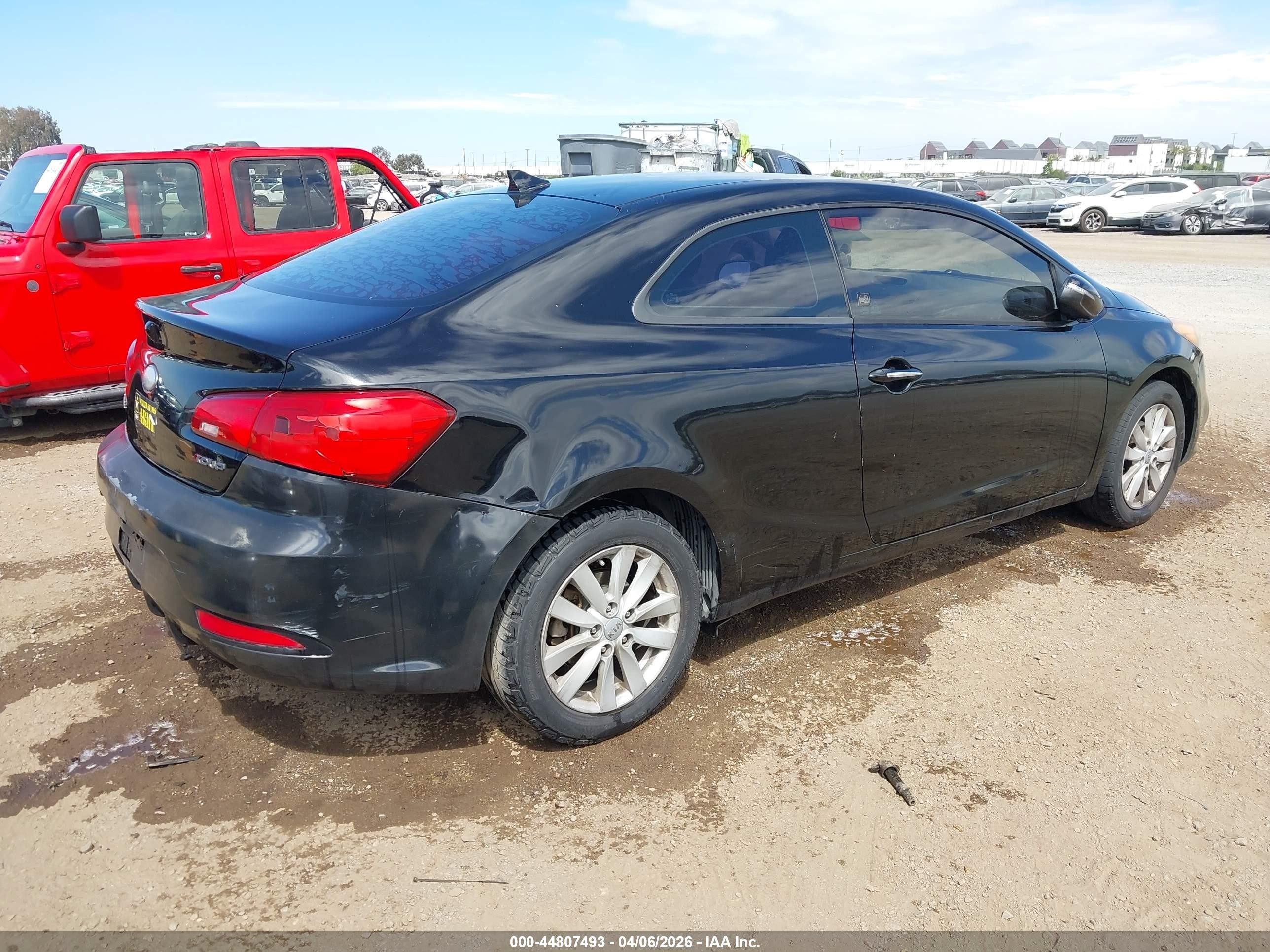 2014 Kia Forte Koup Ex Черный vin: KNAFX6A84E5239815