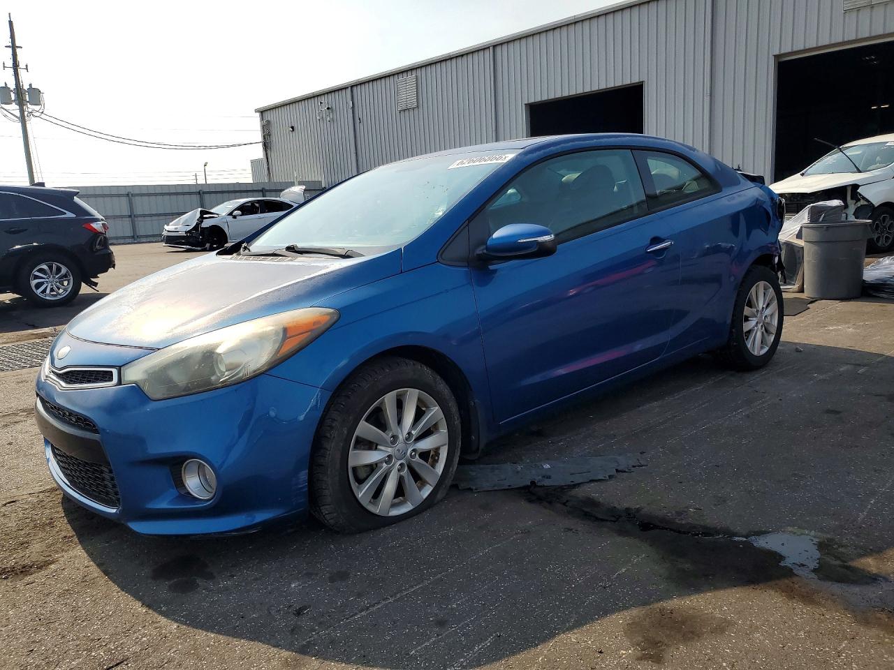2014 Kia Forte Koup Ex Blue vin: KNAFX6A85E5189815