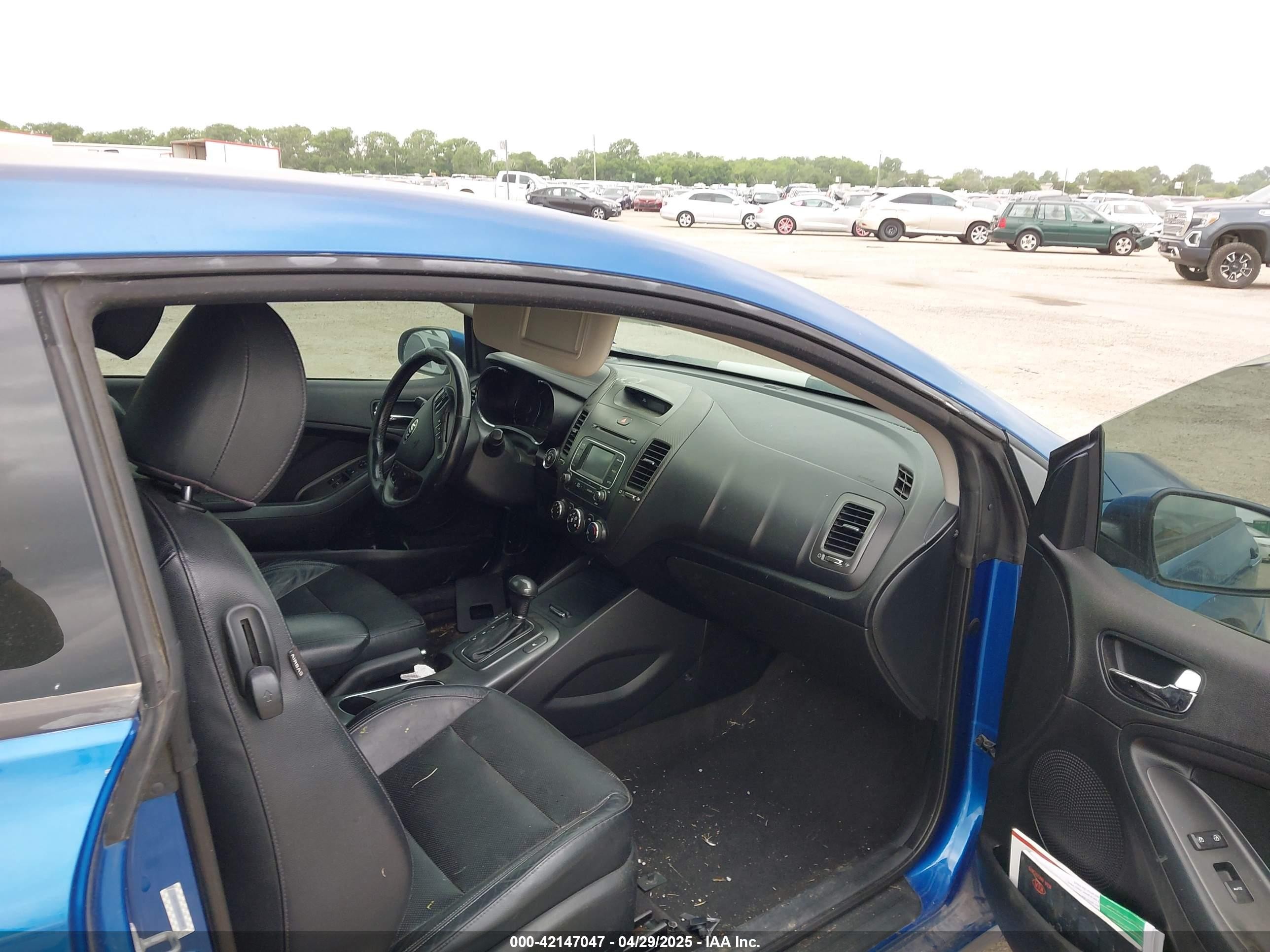 2014 Kia Forte Koup Ex Blue vin: KNAFX6A86E5159643