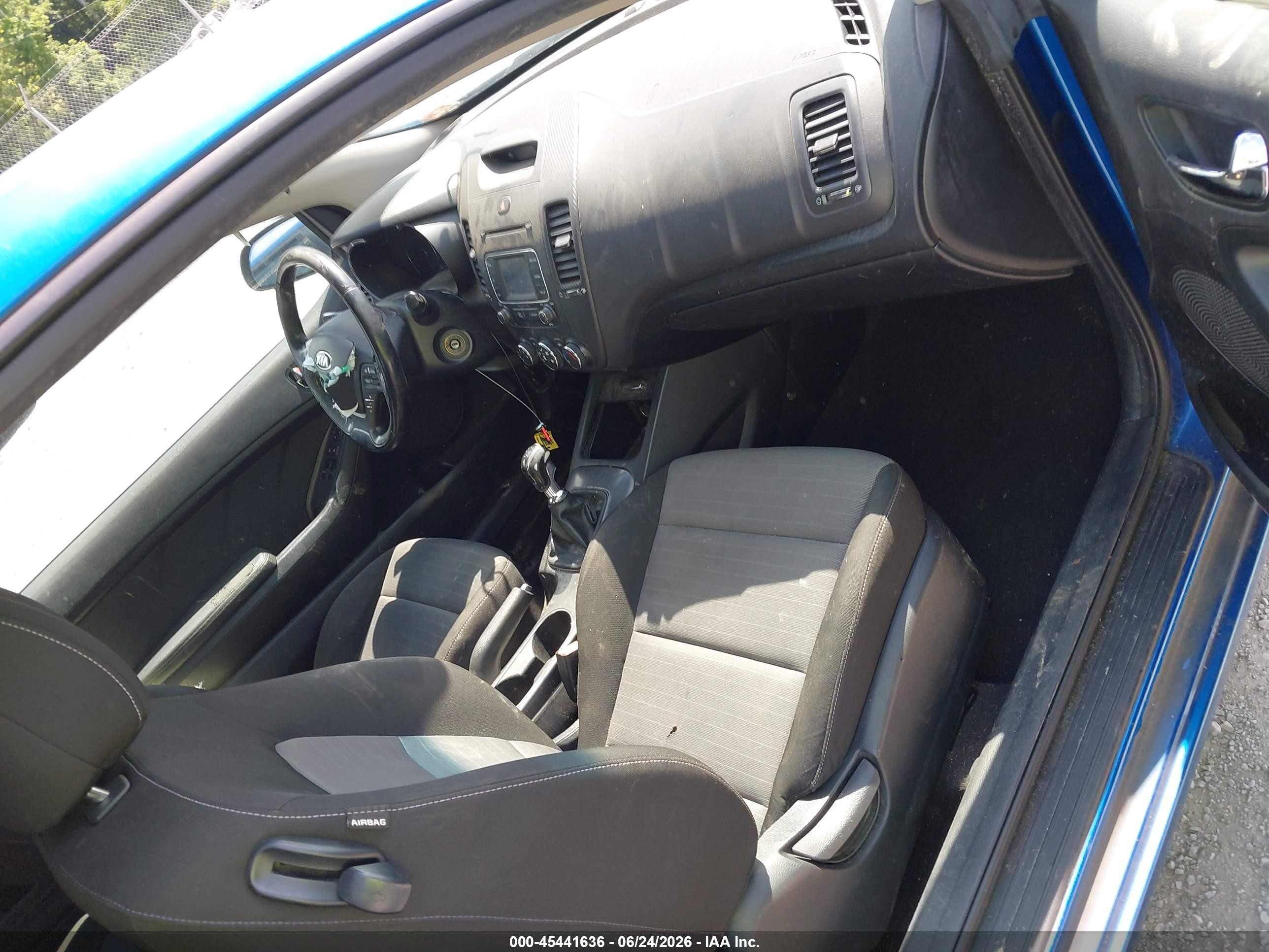 2014 Kia Forte Koup Ex Blue vin: KNAFX6A86E5175437