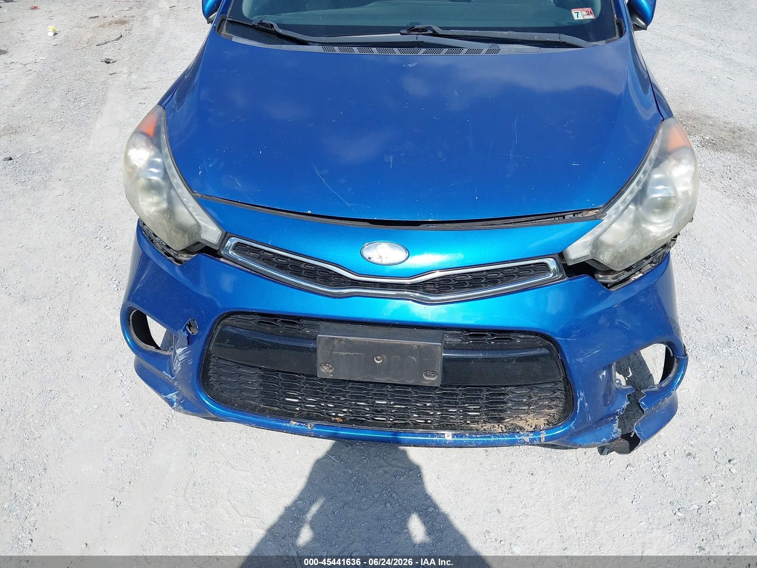 2014 Kia Forte Koup Ex Blue vin: KNAFX6A86E5175437