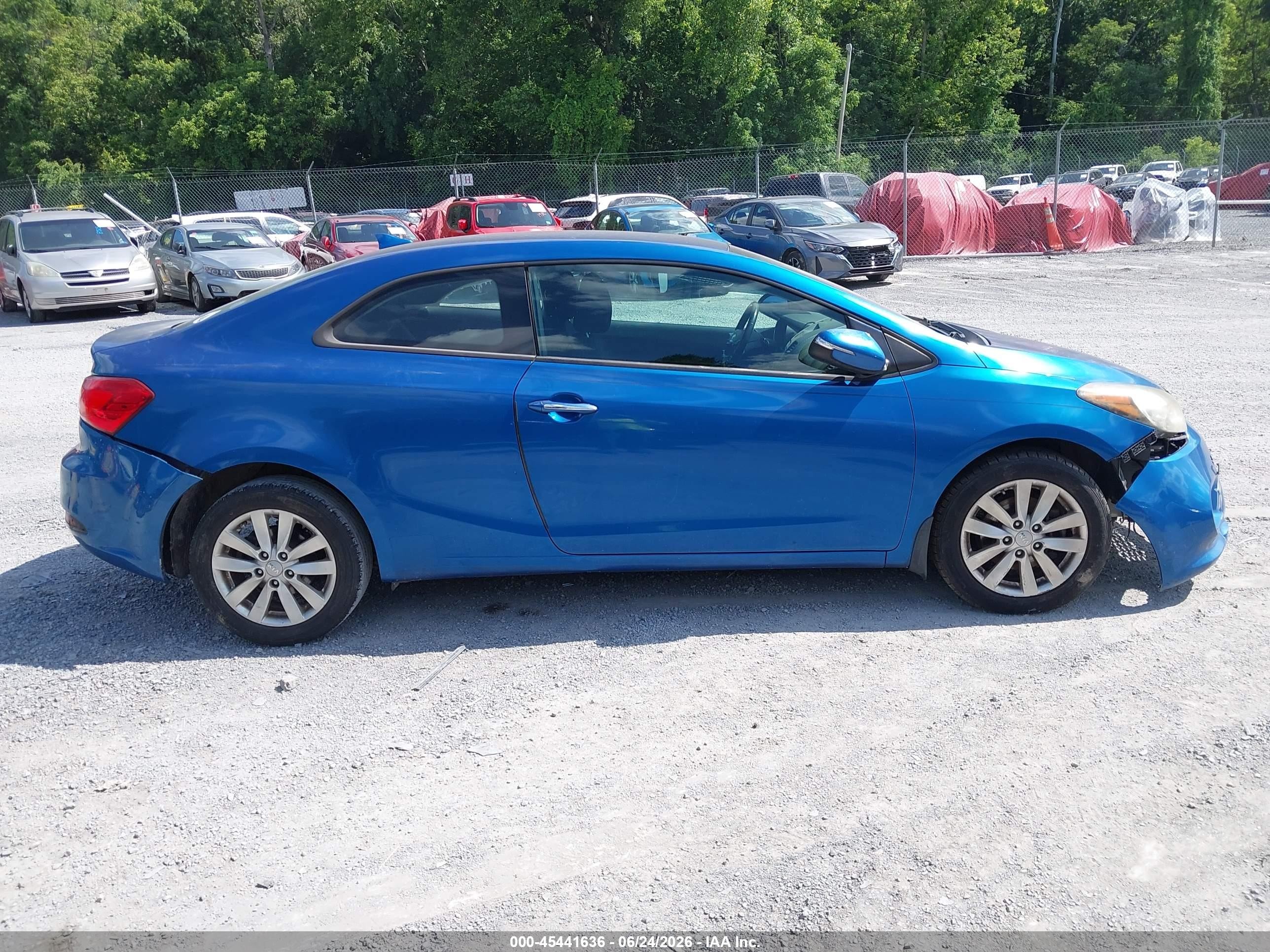 2014 Kia Forte Koup Ex Blue vin: KNAFX6A86E5175437