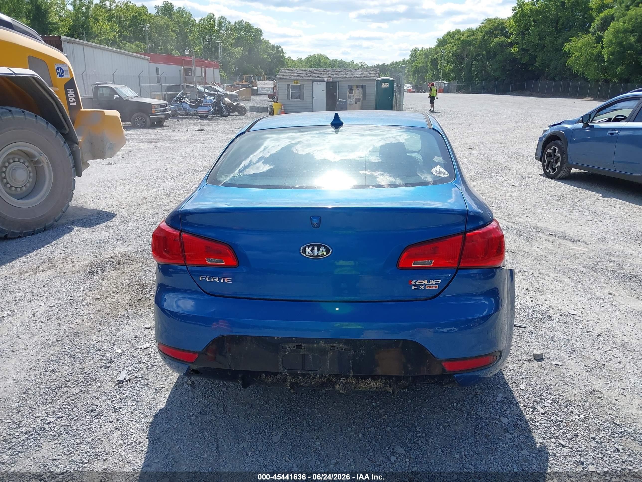 2014 Kia Forte Koup Ex Blue vin: KNAFX6A86E5175437