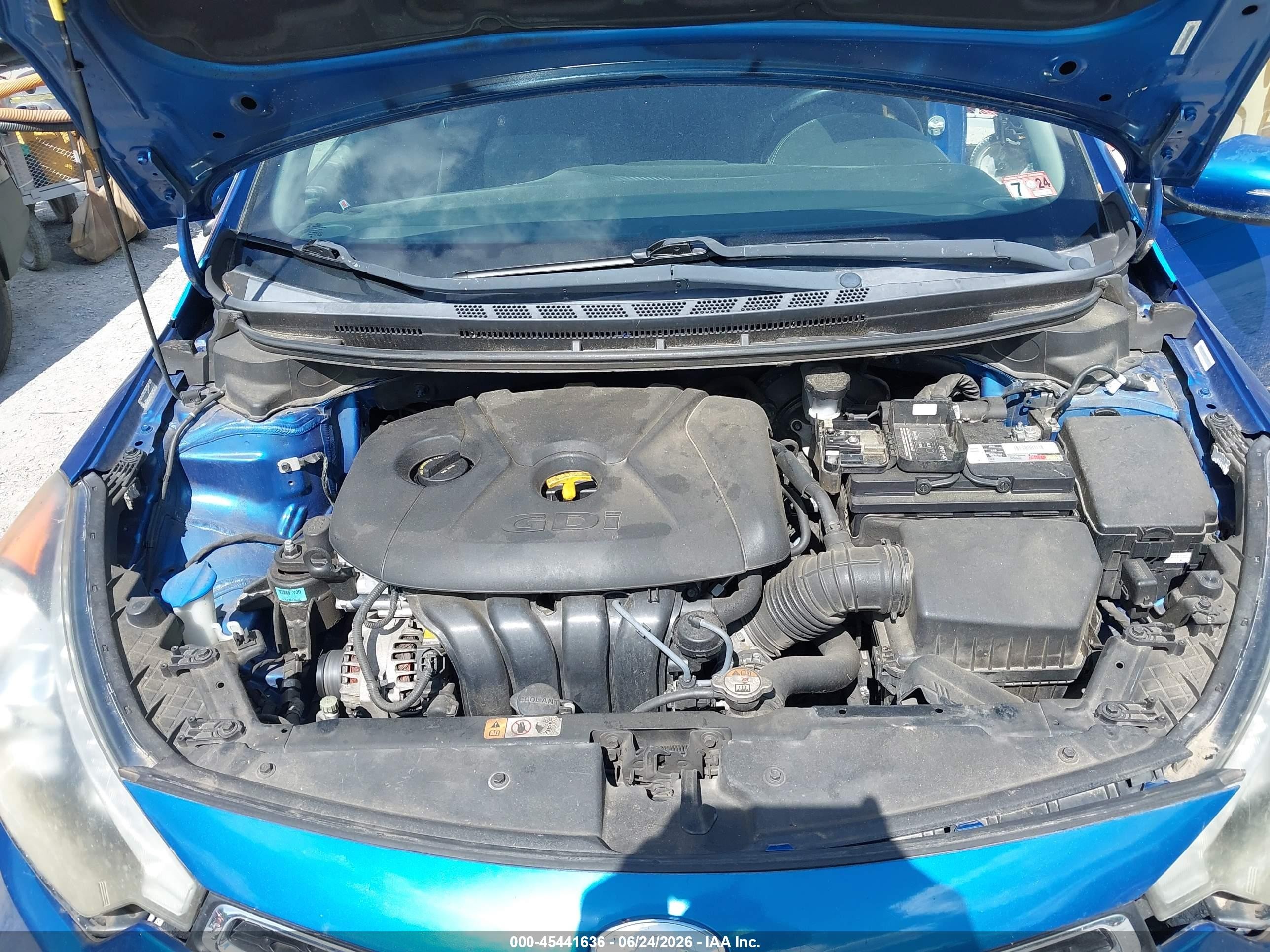 2014 Kia Forte Koup Ex Blue vin: KNAFX6A86E5175437