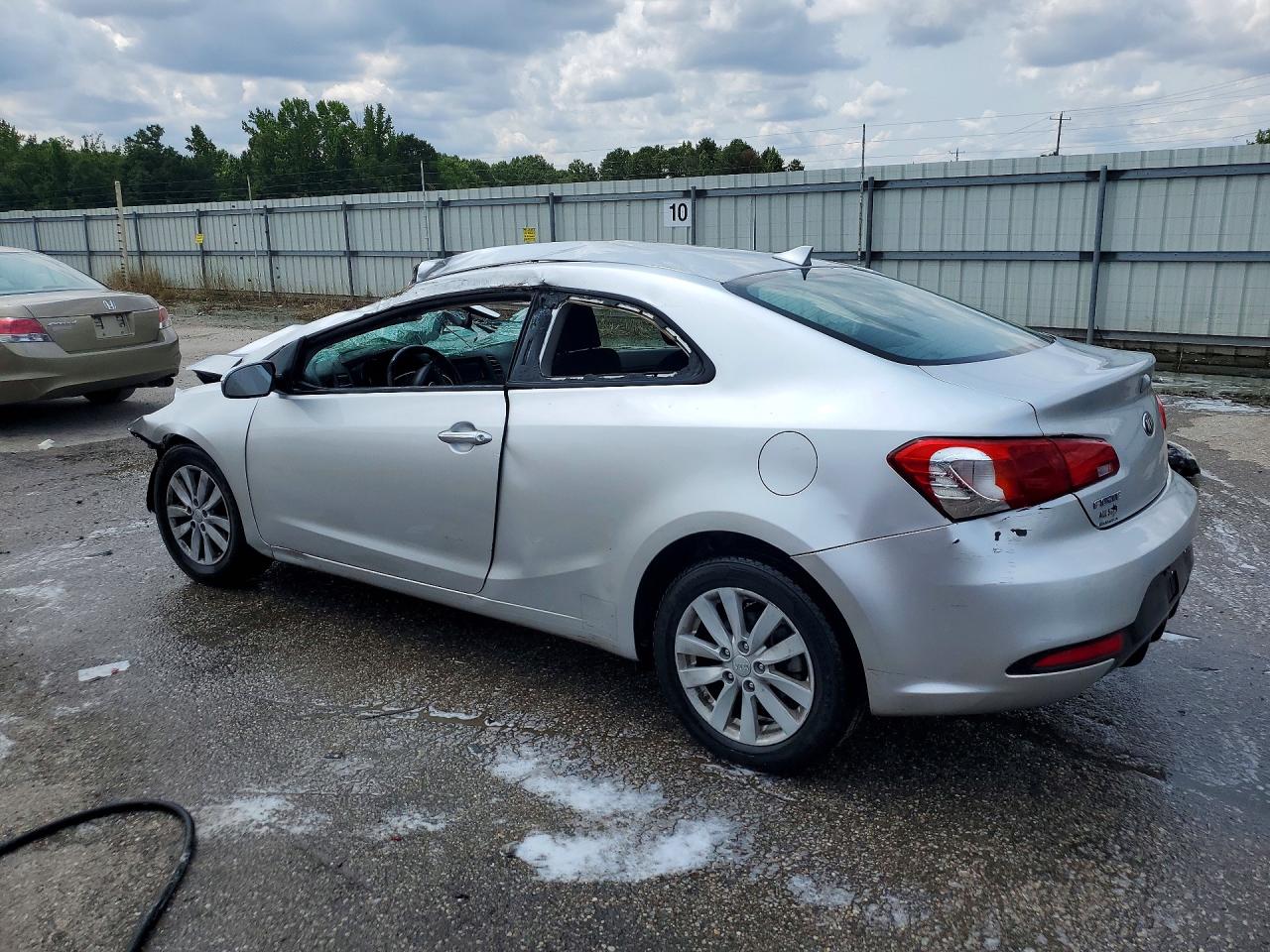 2014 Kia Forte Ex Silver vin: KNAFX6A86E5195378
