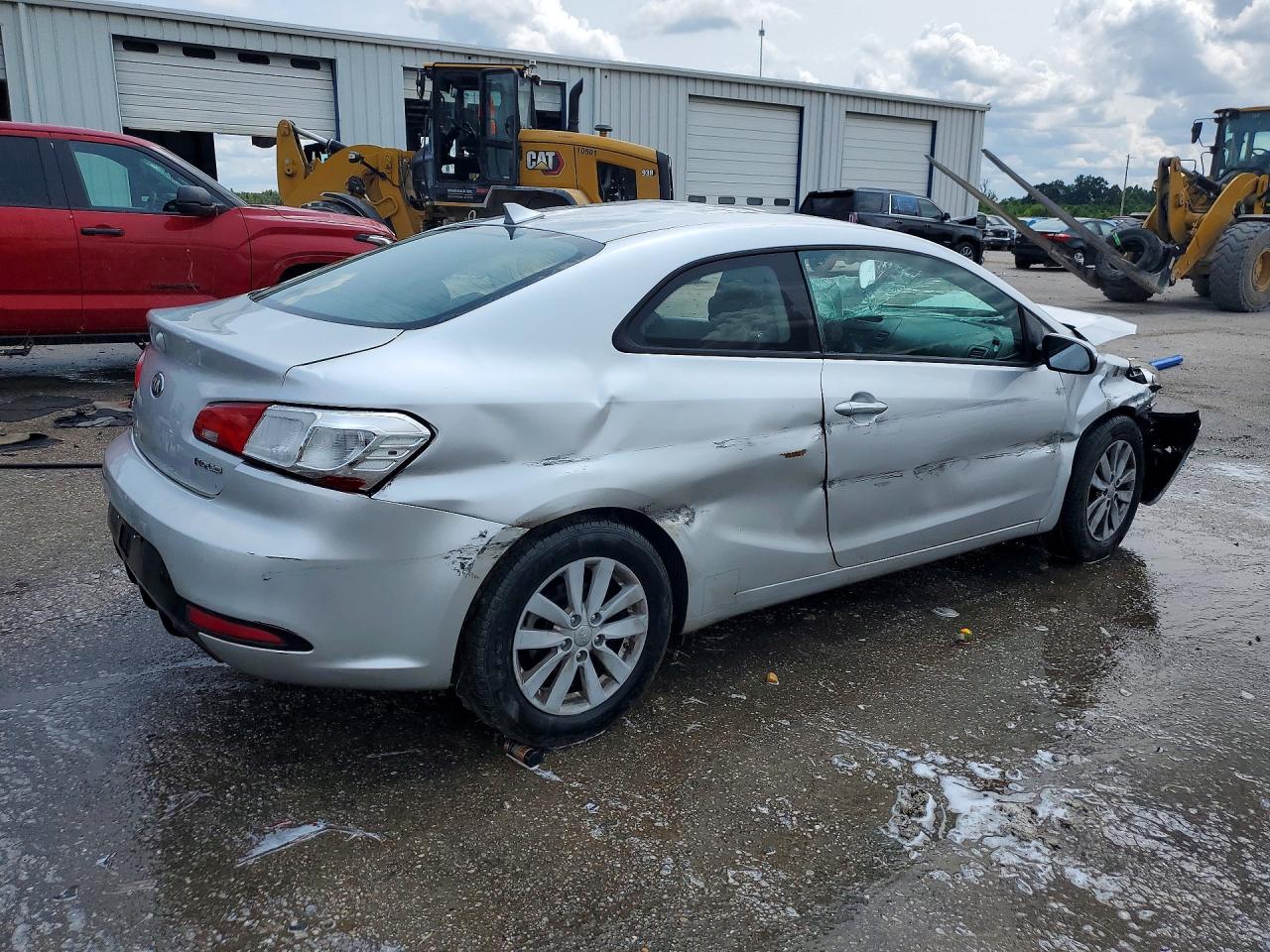 2014 Kia Forte Ex Silver vin: KNAFX6A86E5195378