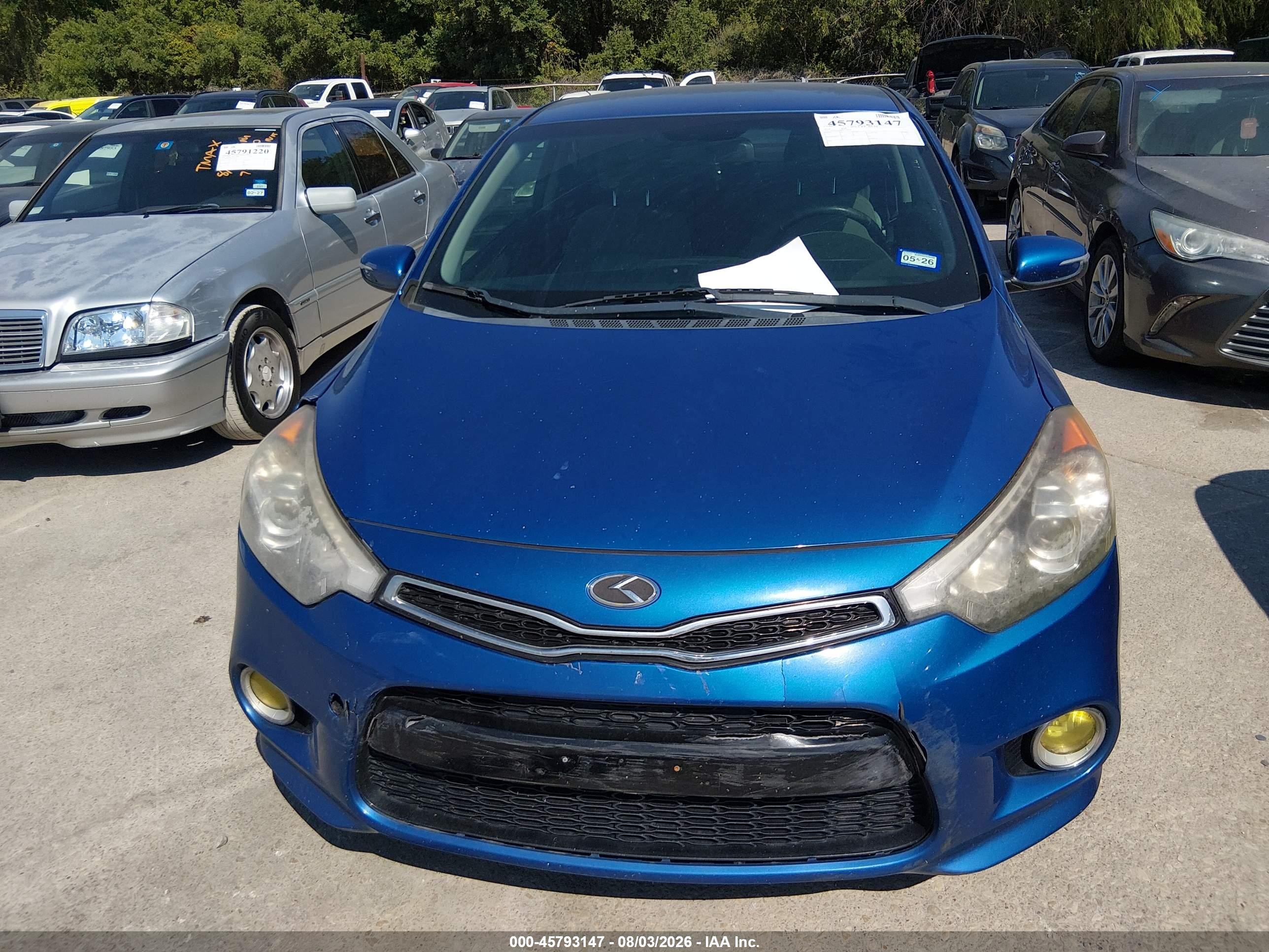 2014 Kia Forte Koup Ex Blue vin: KNAFX6A86E5230436