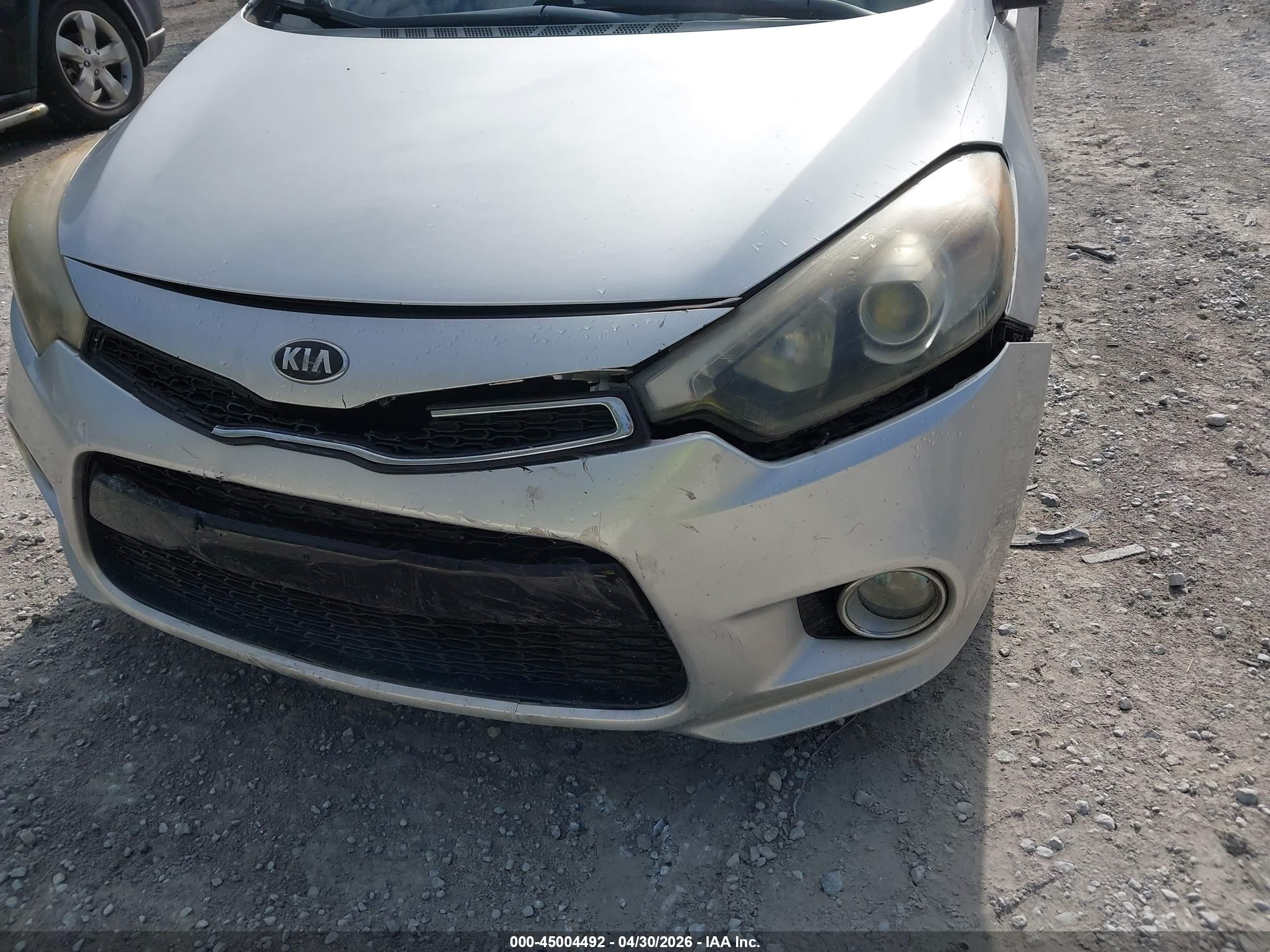 2014 Kia Forte Koup Ex Silver vin: KNAFX6A87E5217064