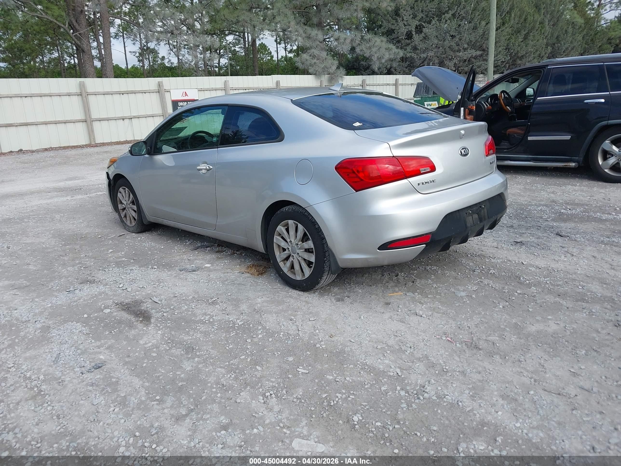 2014 Kia Forte Koup Ex Silver vin: KNAFX6A87E5217064