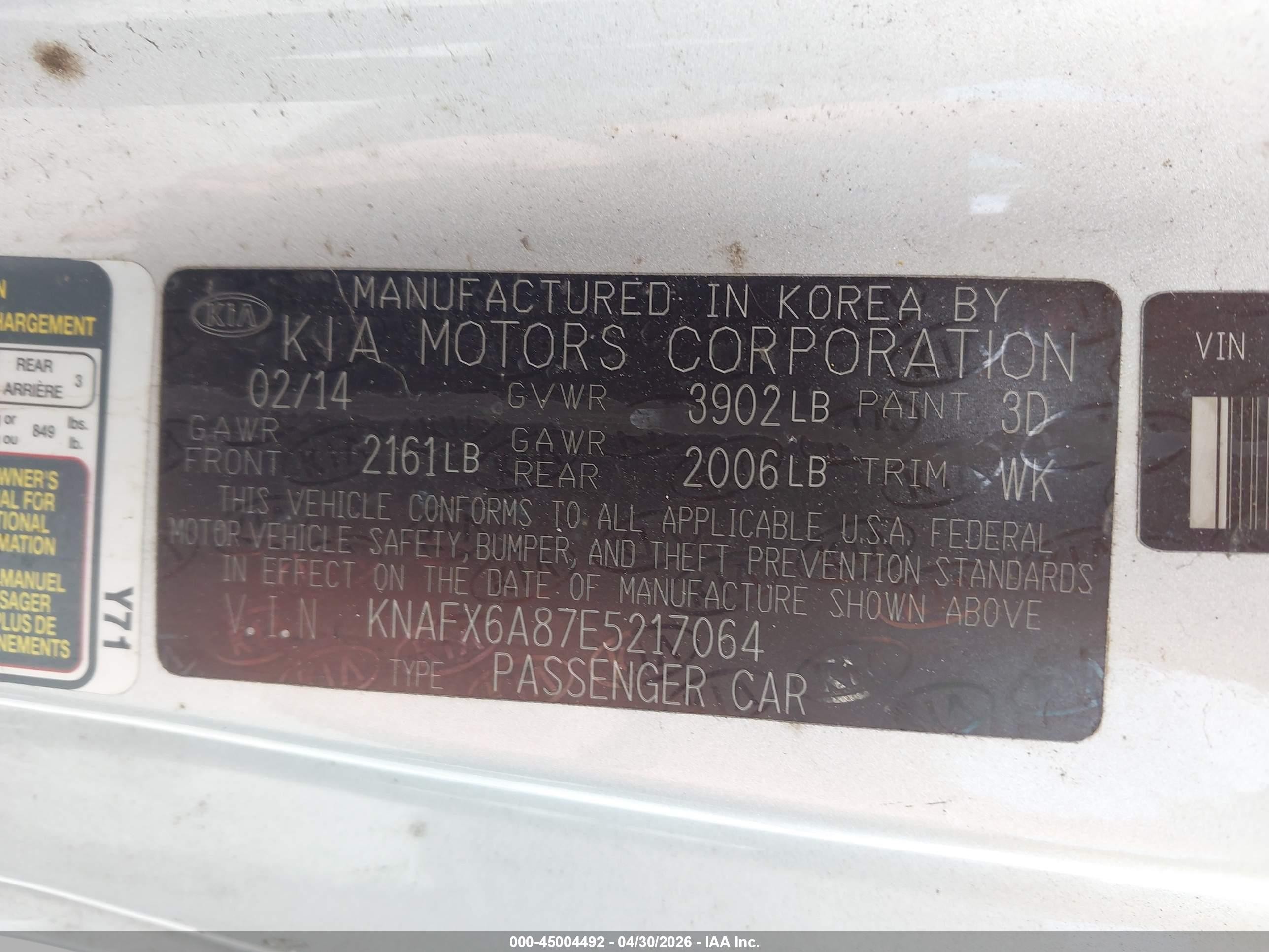 2014 Kia Forte Koup Ex Silver vin: KNAFX6A87E5217064