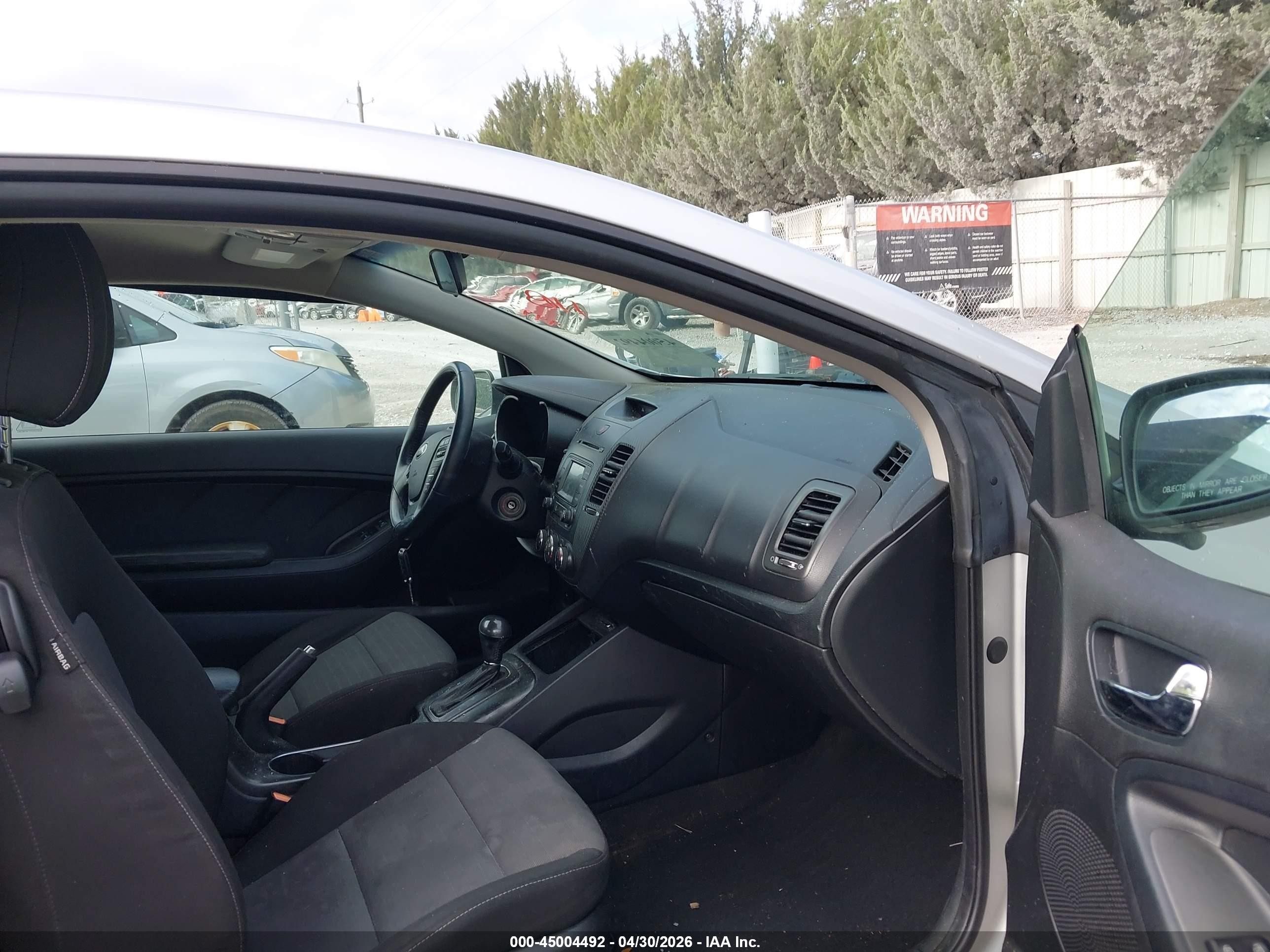 2014 Kia Forte Koup Ex Silver vin: KNAFX6A87E5217064