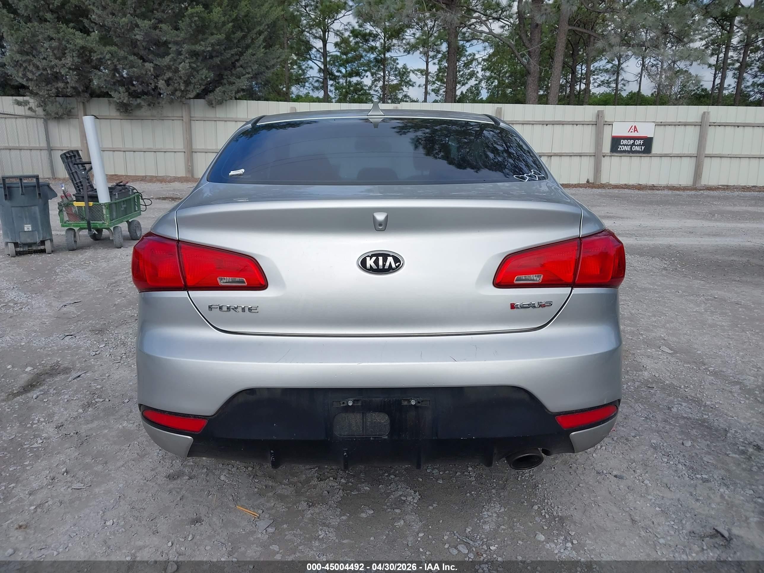 2014 Kia Forte Koup Ex Silver vin: KNAFX6A87E5217064
