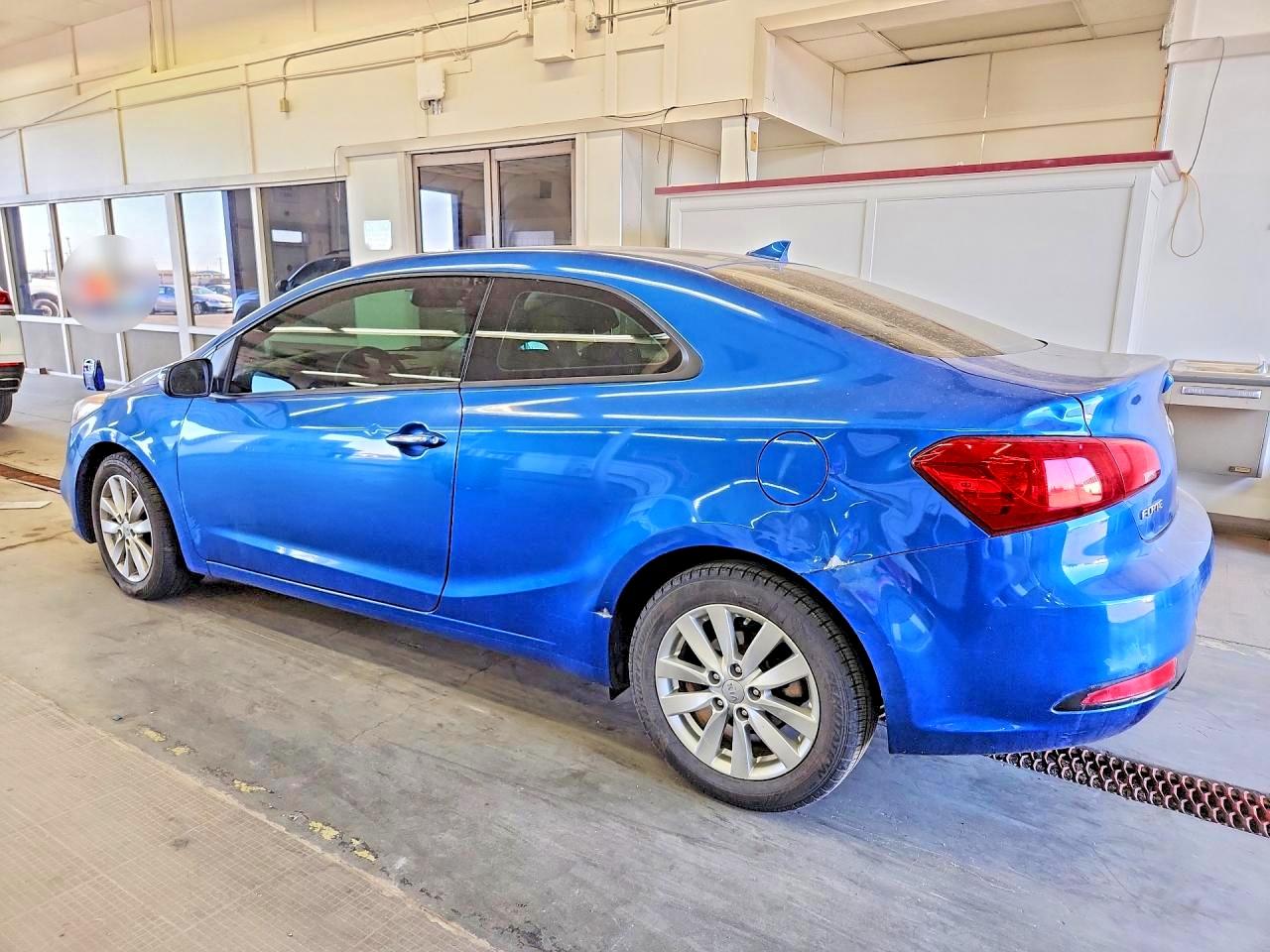 2014 Kia Forte Koup Ex Blue vin: KNAFX6A87E5225312