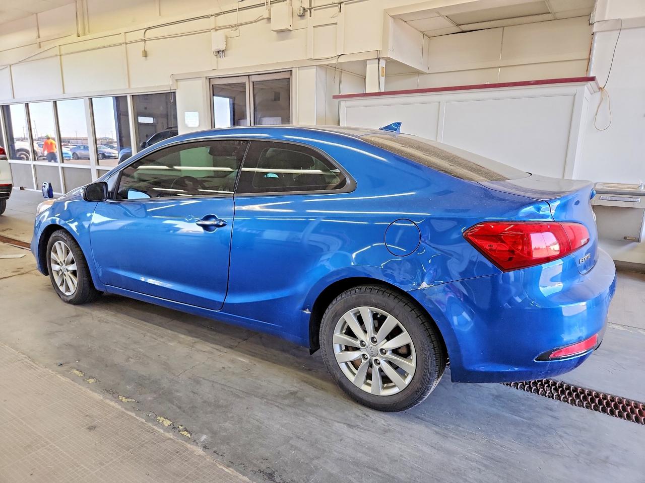 2014 Kia Forte Koup Ex Blue vin: KNAFX6A87E5225312