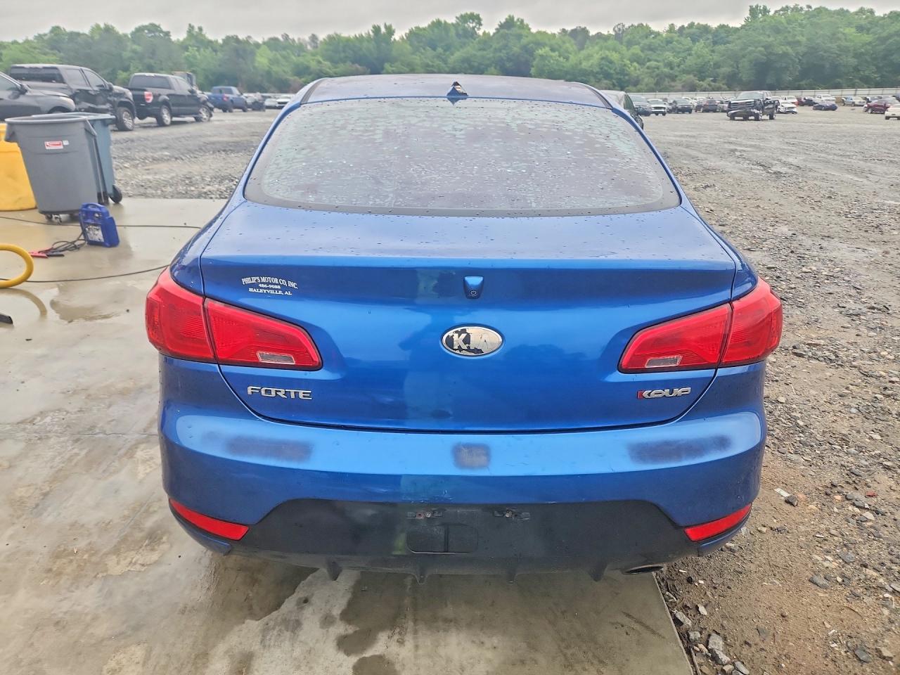 2014 Kia Forte Ex Синий vin: KNAFX6A87E5247519