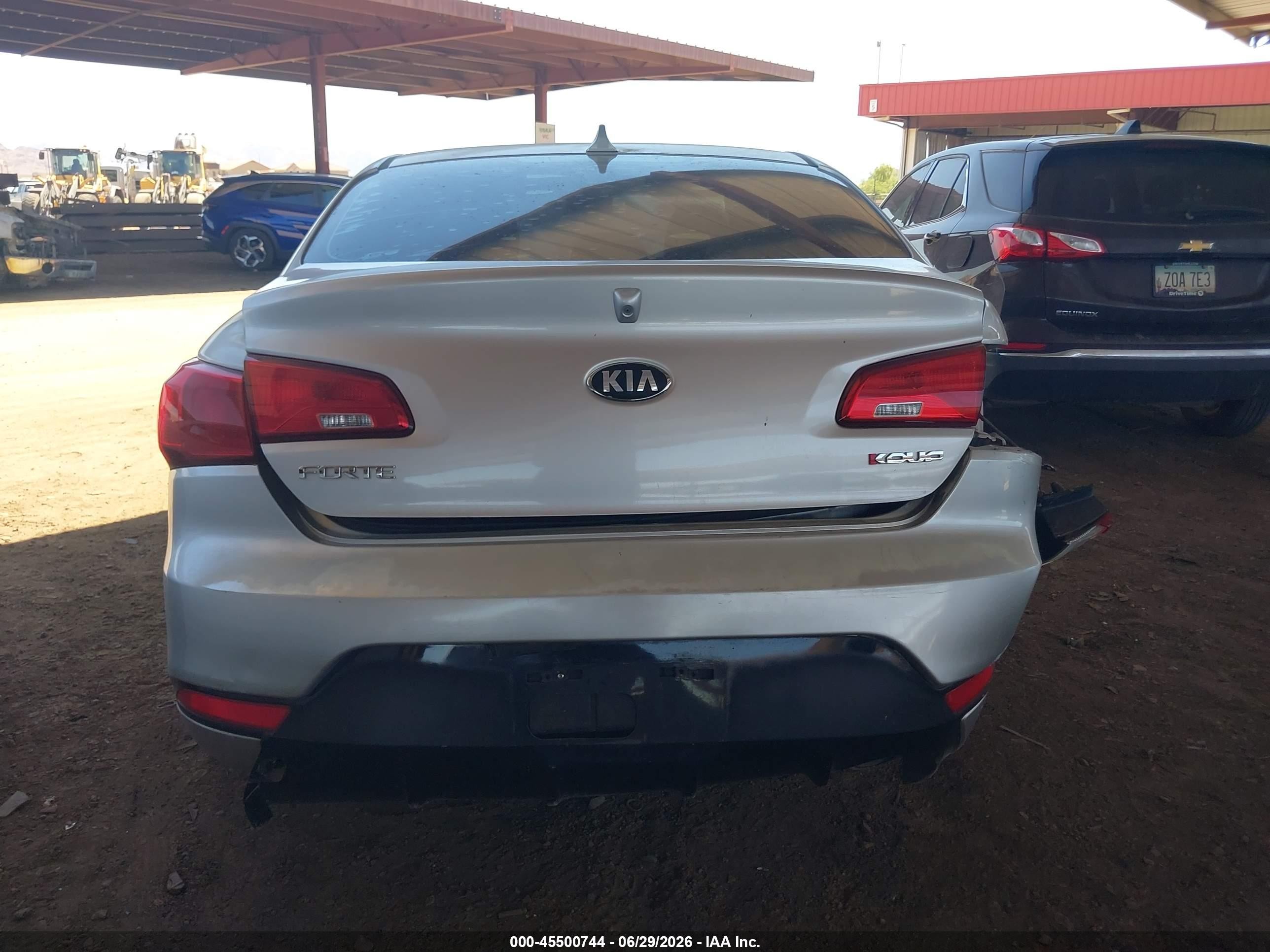 2014 Kia Forte Koup Ex Silver vin: KNAFX6A88E5237517
