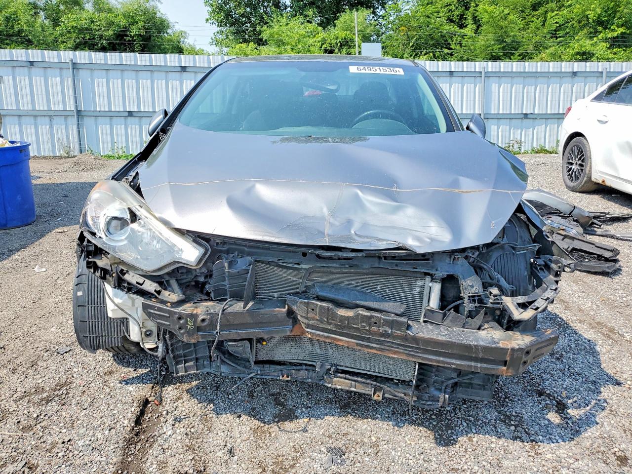 2015 Kia Forte Gray vin: KNAFX6A89F5283696
