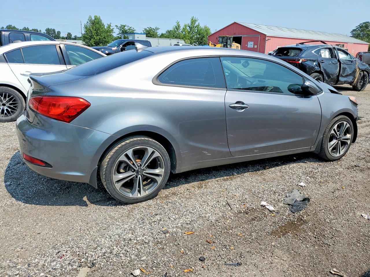 2015 Kia Forte Gray vin: KNAFX6A89F5283696