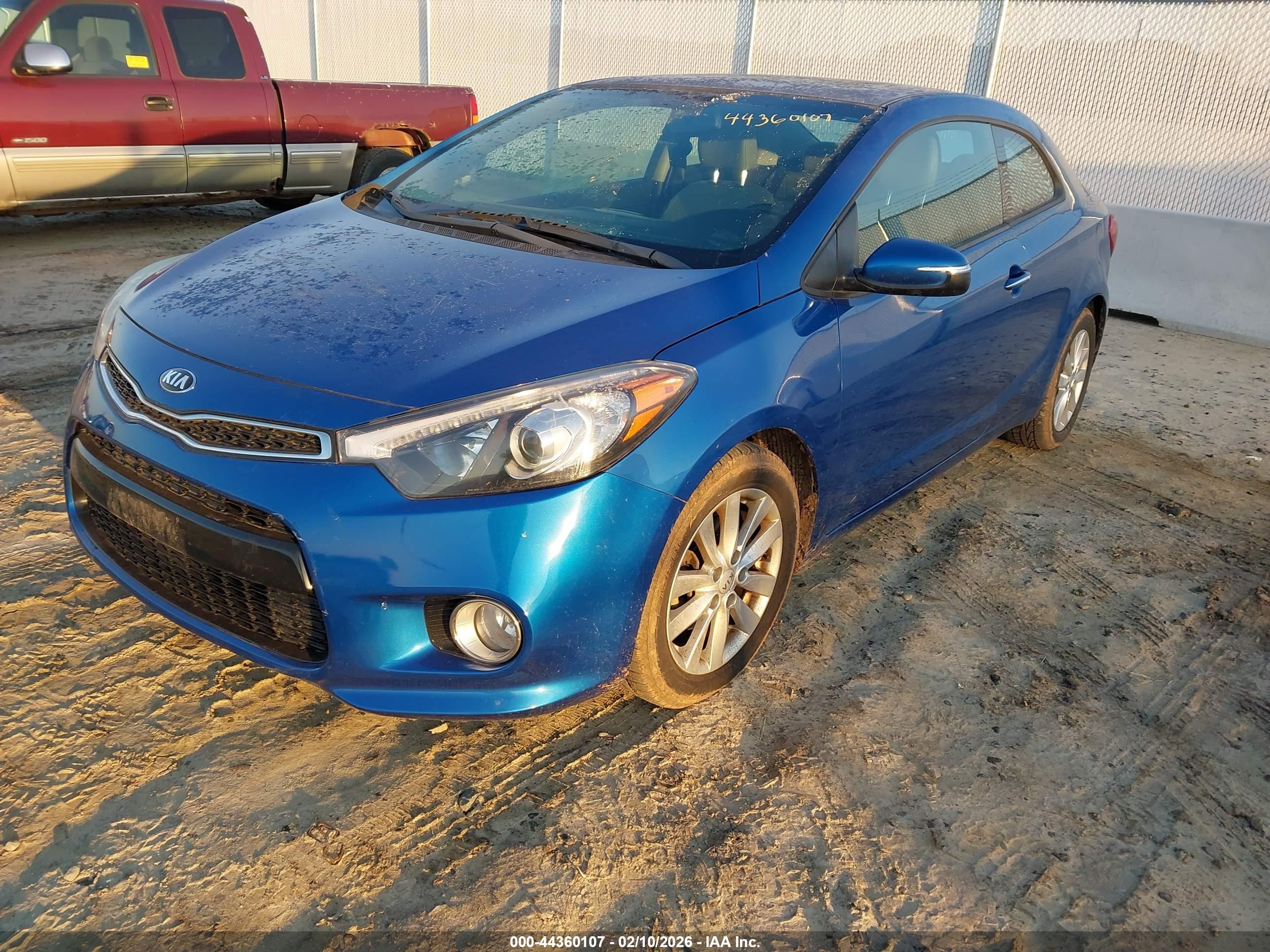2014 Kia Forte Koup Ex Blue vin: KNAFX6A8XE5221058