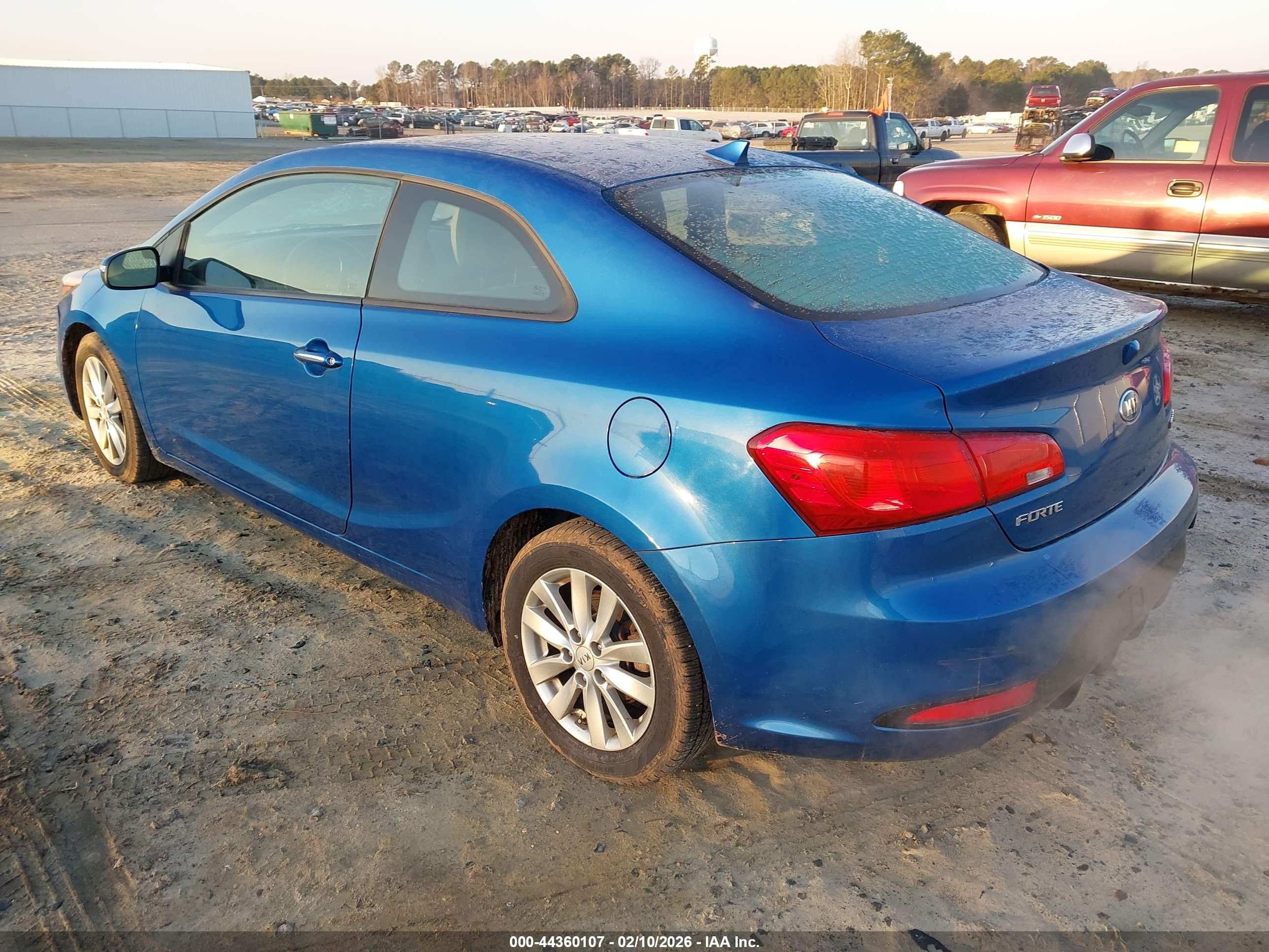 2014 Kia Forte Koup Ex Blue vin: KNAFX6A8XE5221058