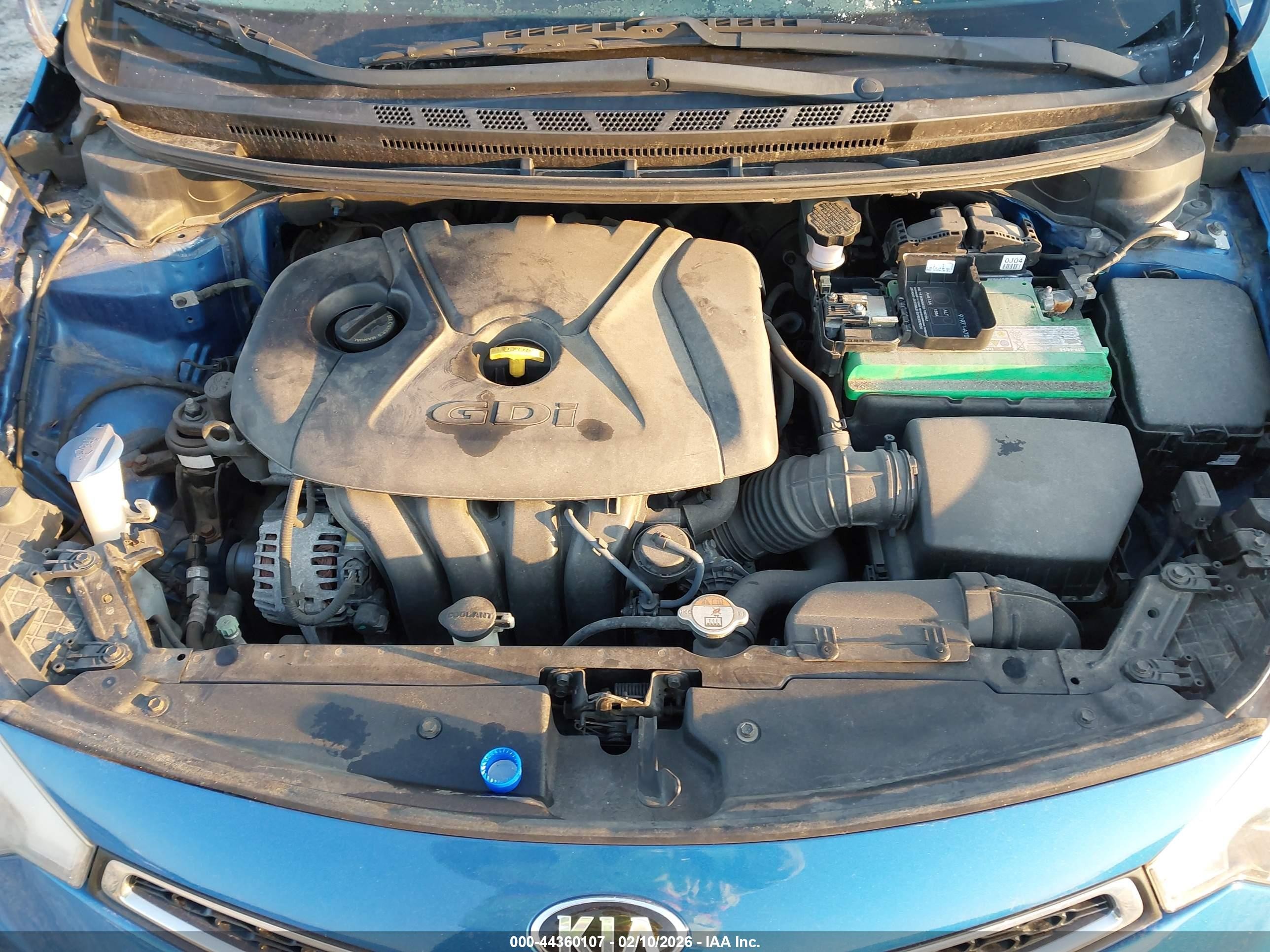 2014 Kia Forte Koup Ex Blue vin: KNAFX6A8XE5221058
