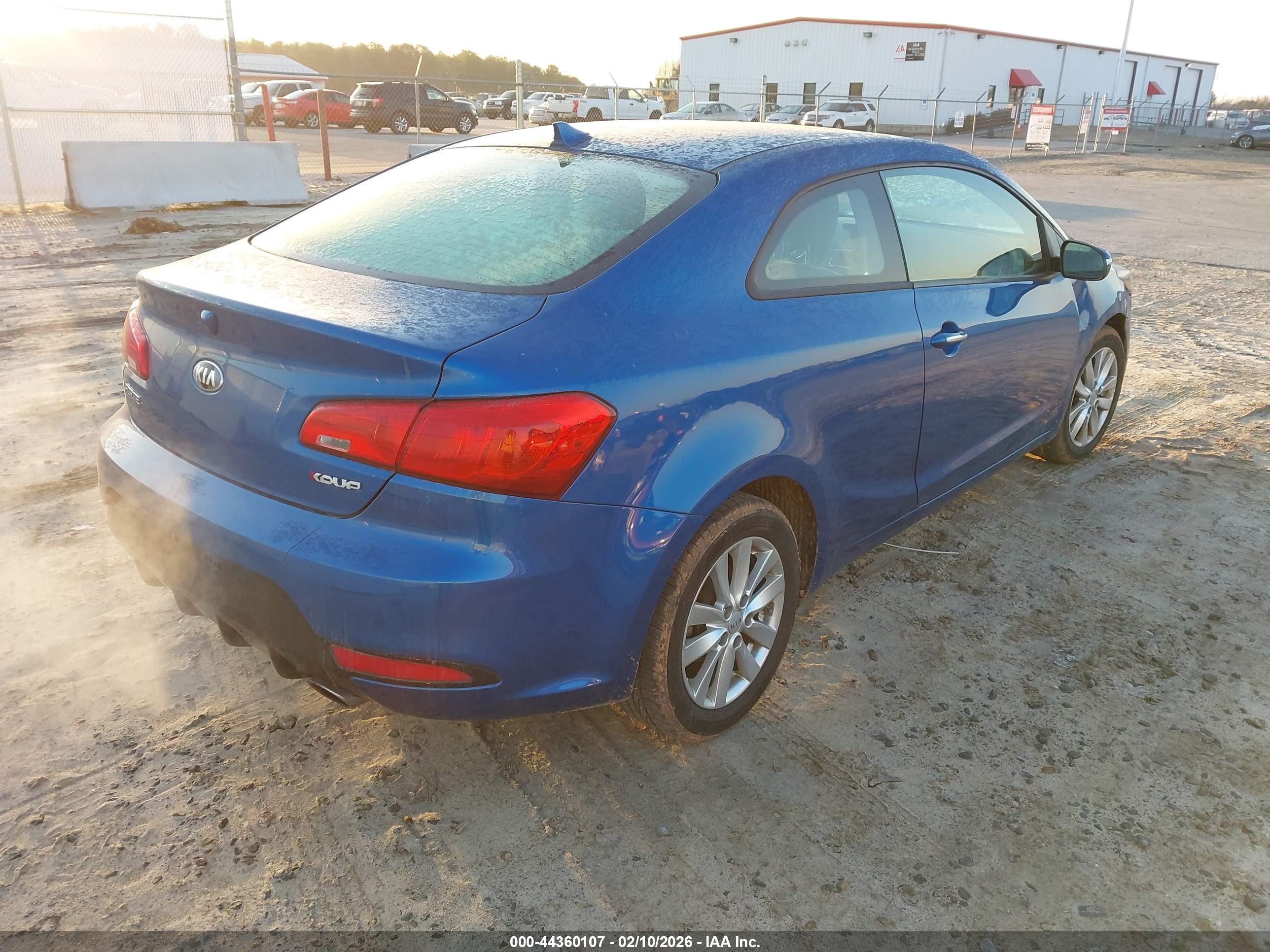 2014 Kia Forte Koup Ex Blue vin: KNAFX6A8XE5221058