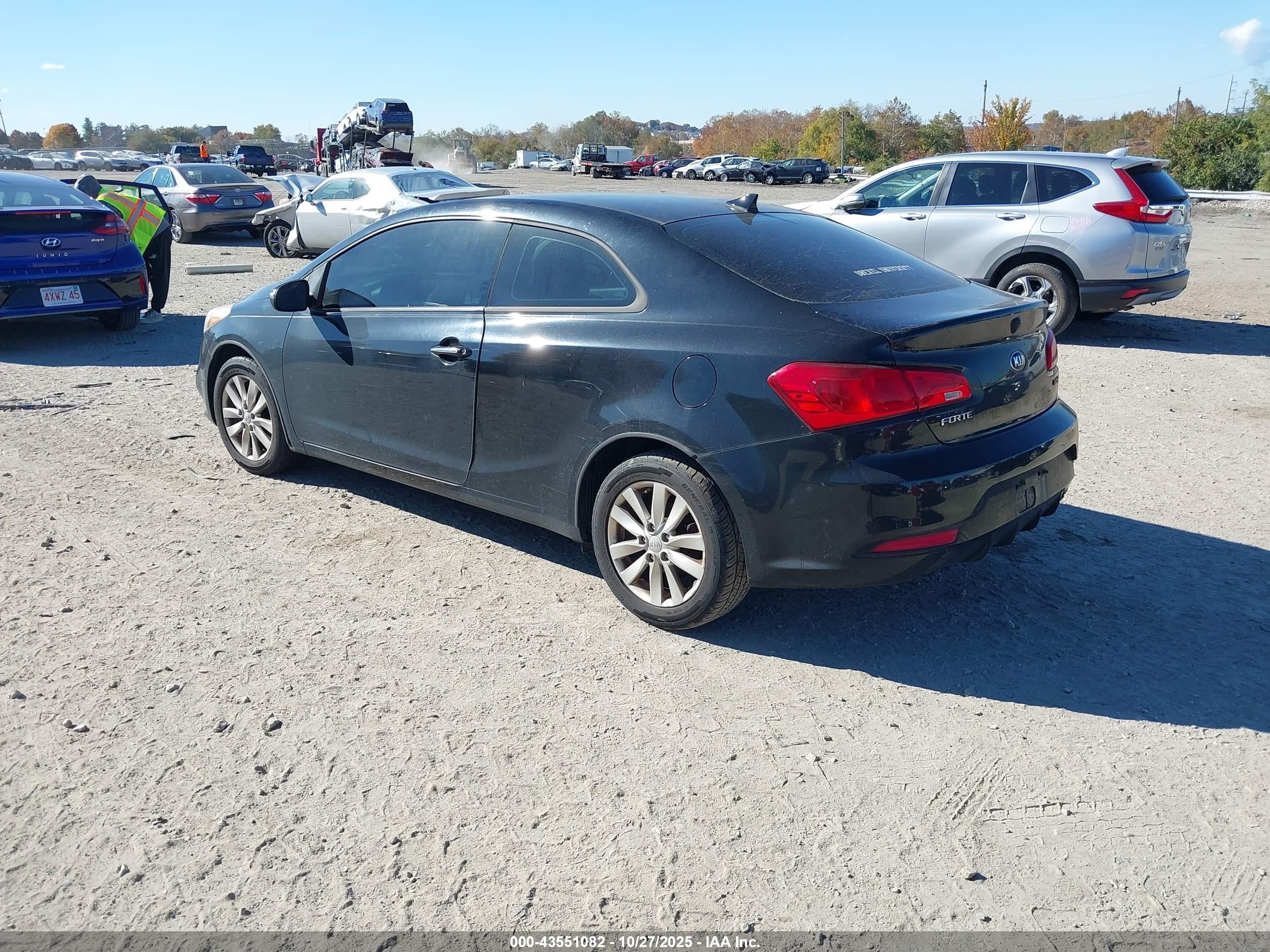 2014 Kia Forte Koup Ex Черный vin: KNAFX6A8XE5238829