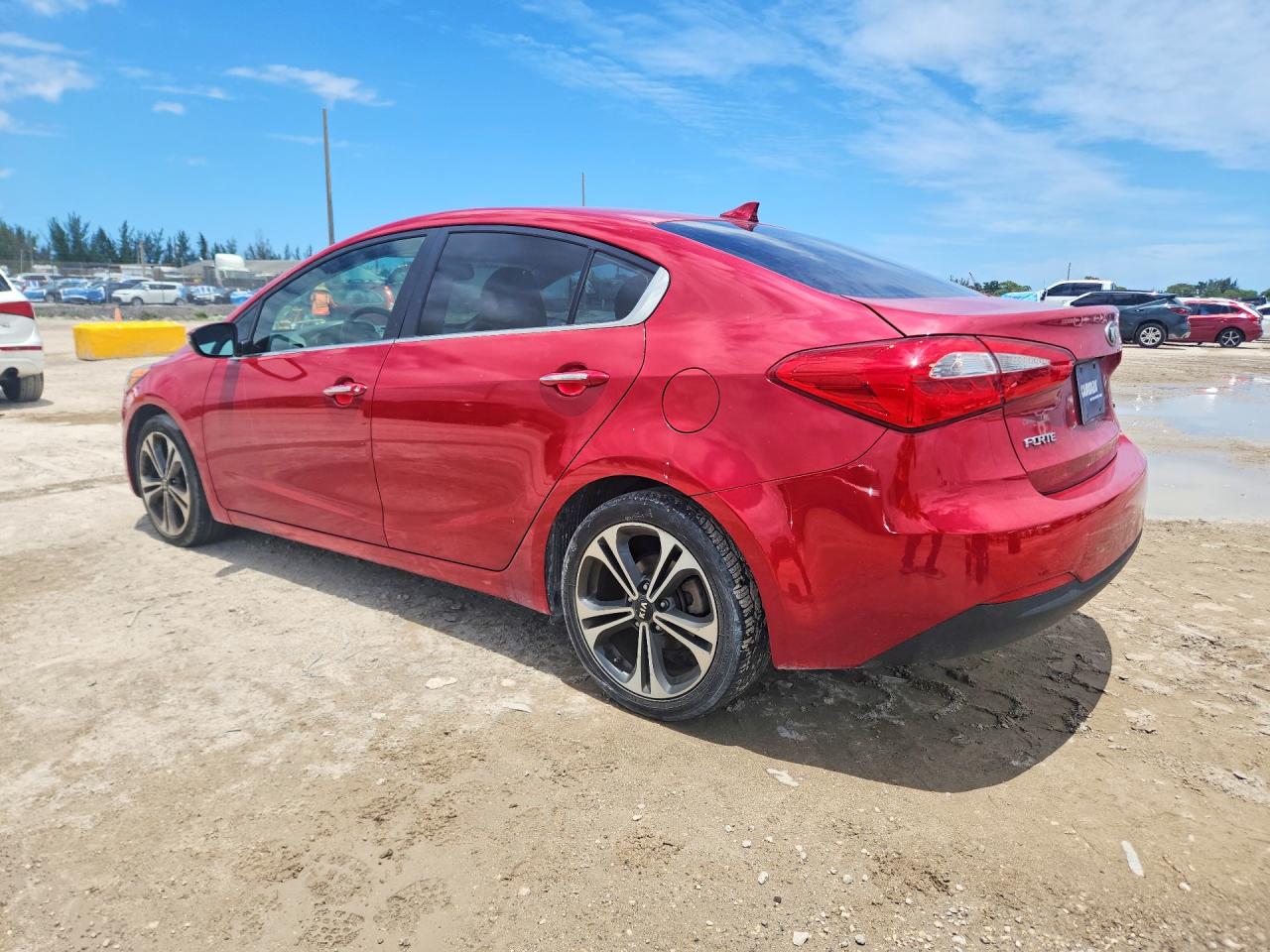 2014 Kia Forte Ex Red vin: KNAFZ4A80E5064235