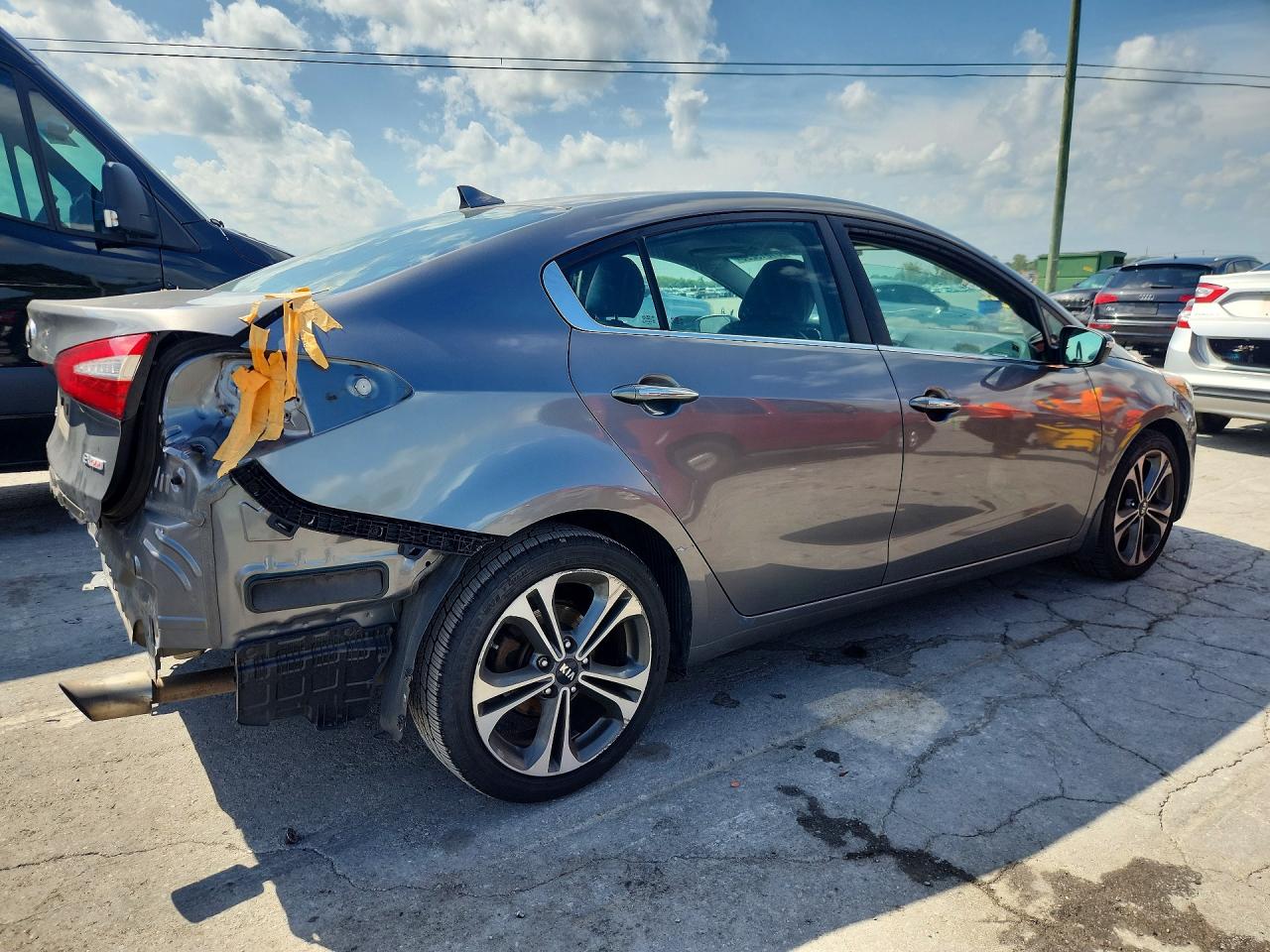 2014 Kia Forte Ex Silver vin: KNAFZ4A80E5168319