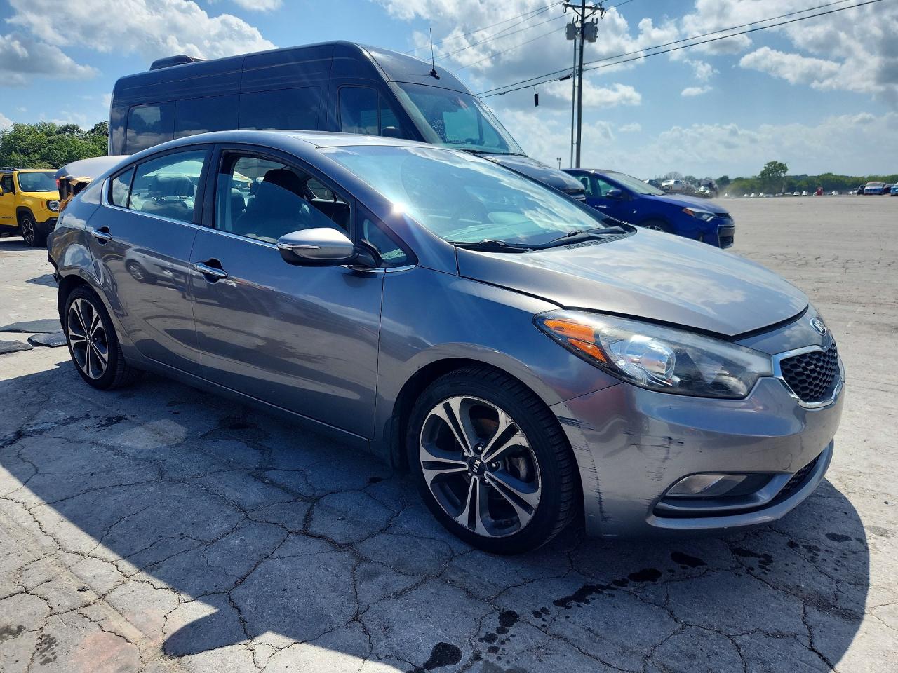 2014 Kia Forte Ex Silver vin: KNAFZ4A80E5168319