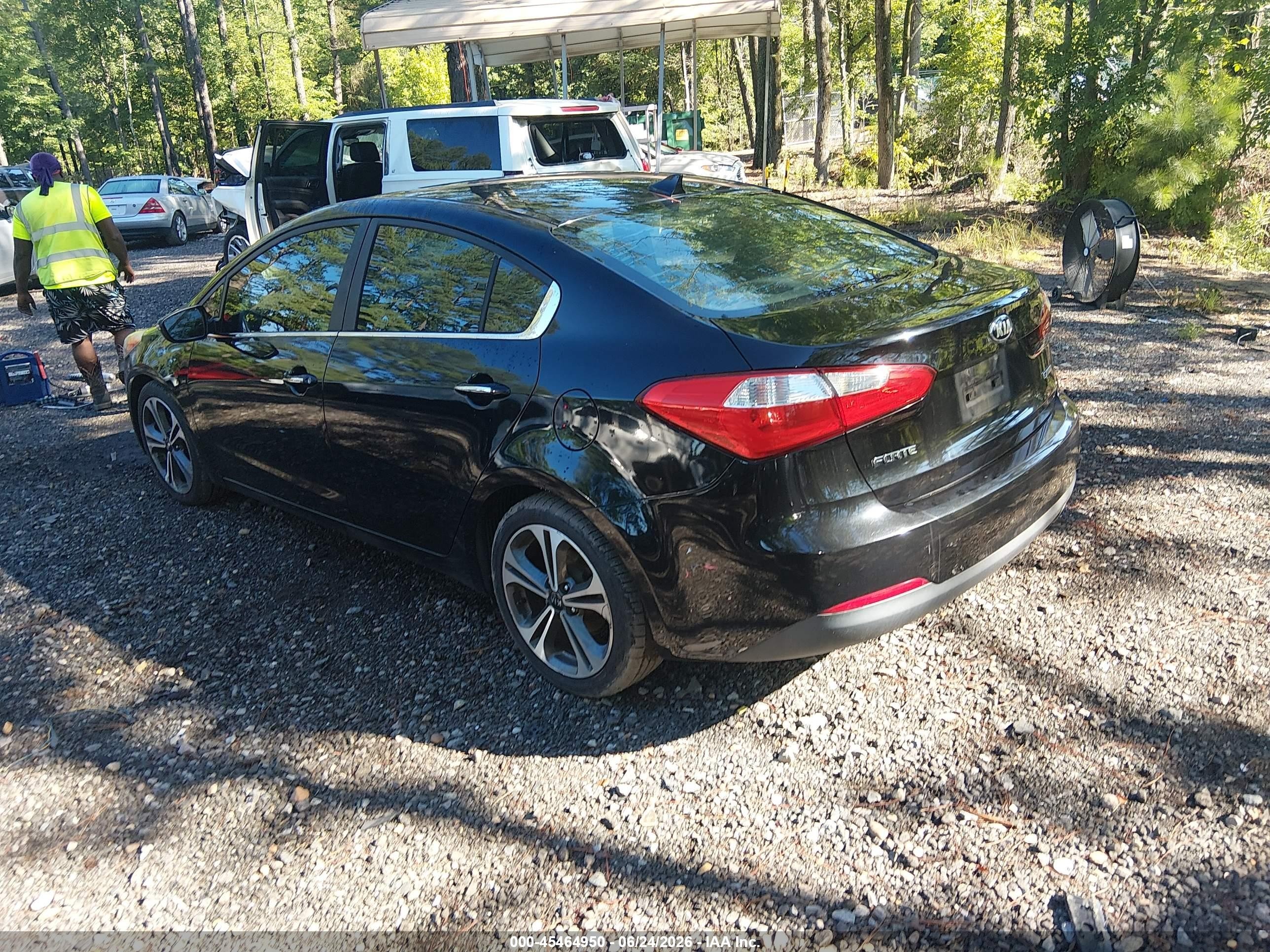 2015 Kia Forte Ex Черный vin: KNAFZ4A80F5336171