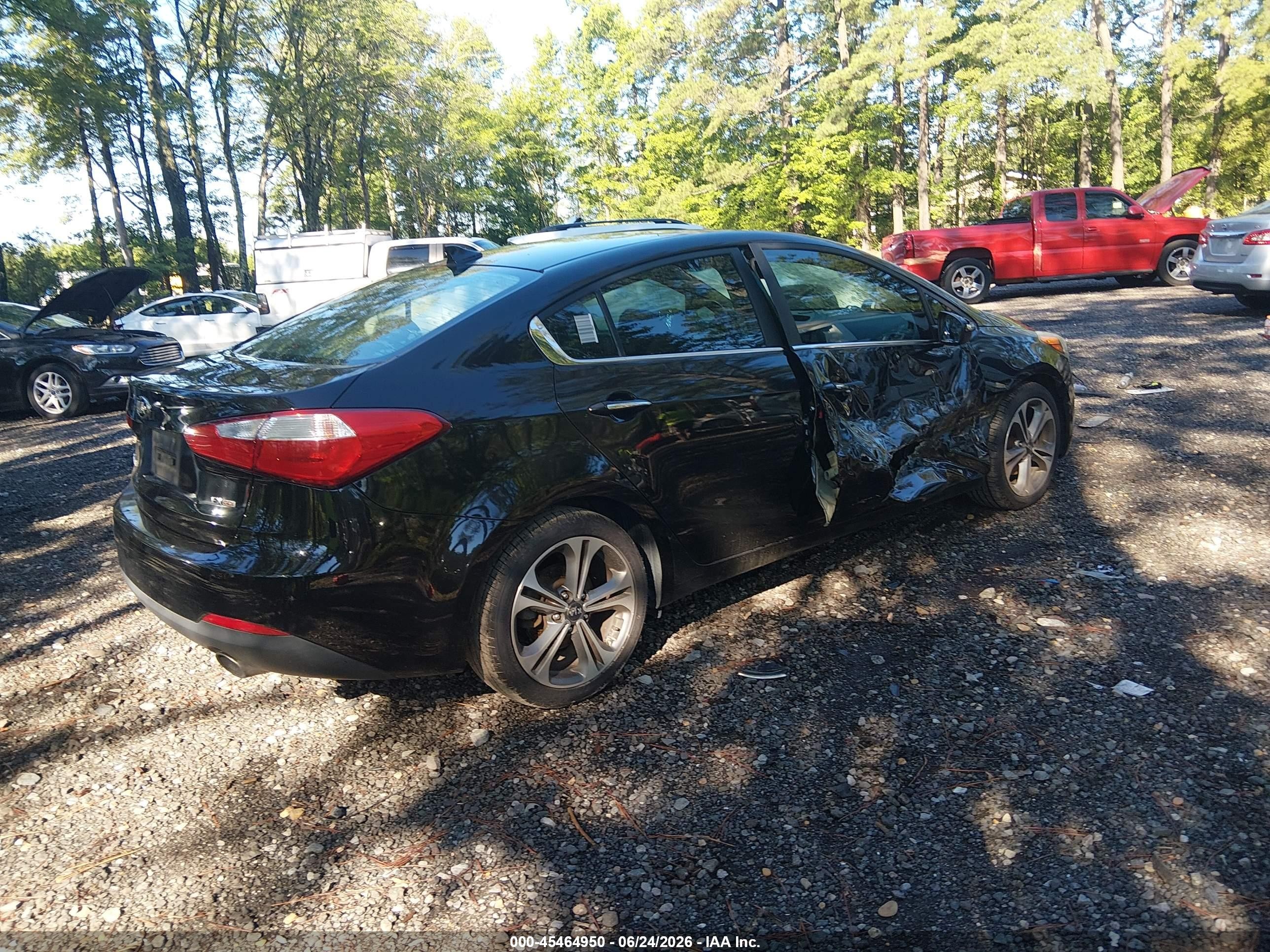 2015 Kia Forte Ex Черный vin: KNAFZ4A80F5336171