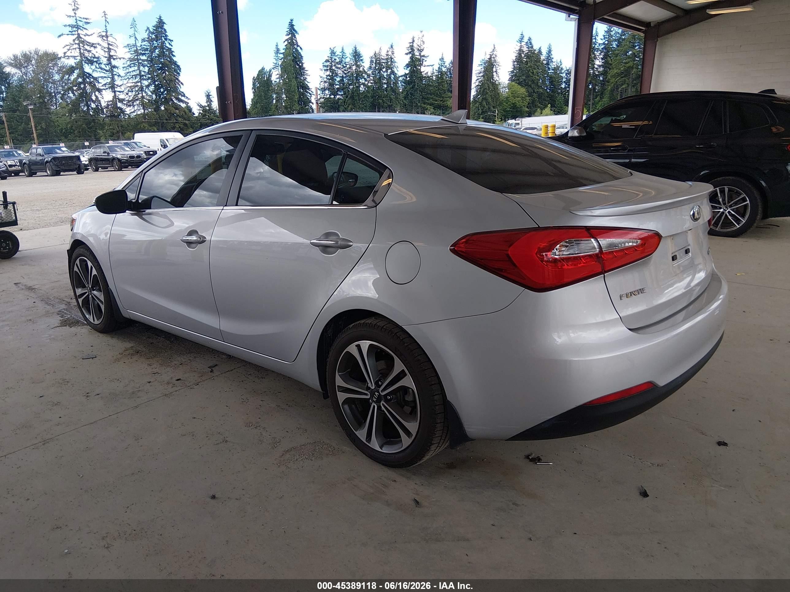 2015 Kia Forte Ex Silver vin: KNAFZ4A80F5373561