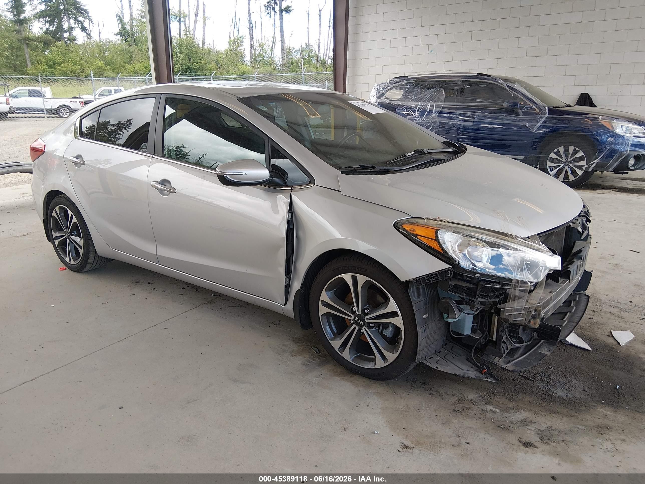2015 Kia Forte Ex Silver vin: KNAFZ4A80F5373561