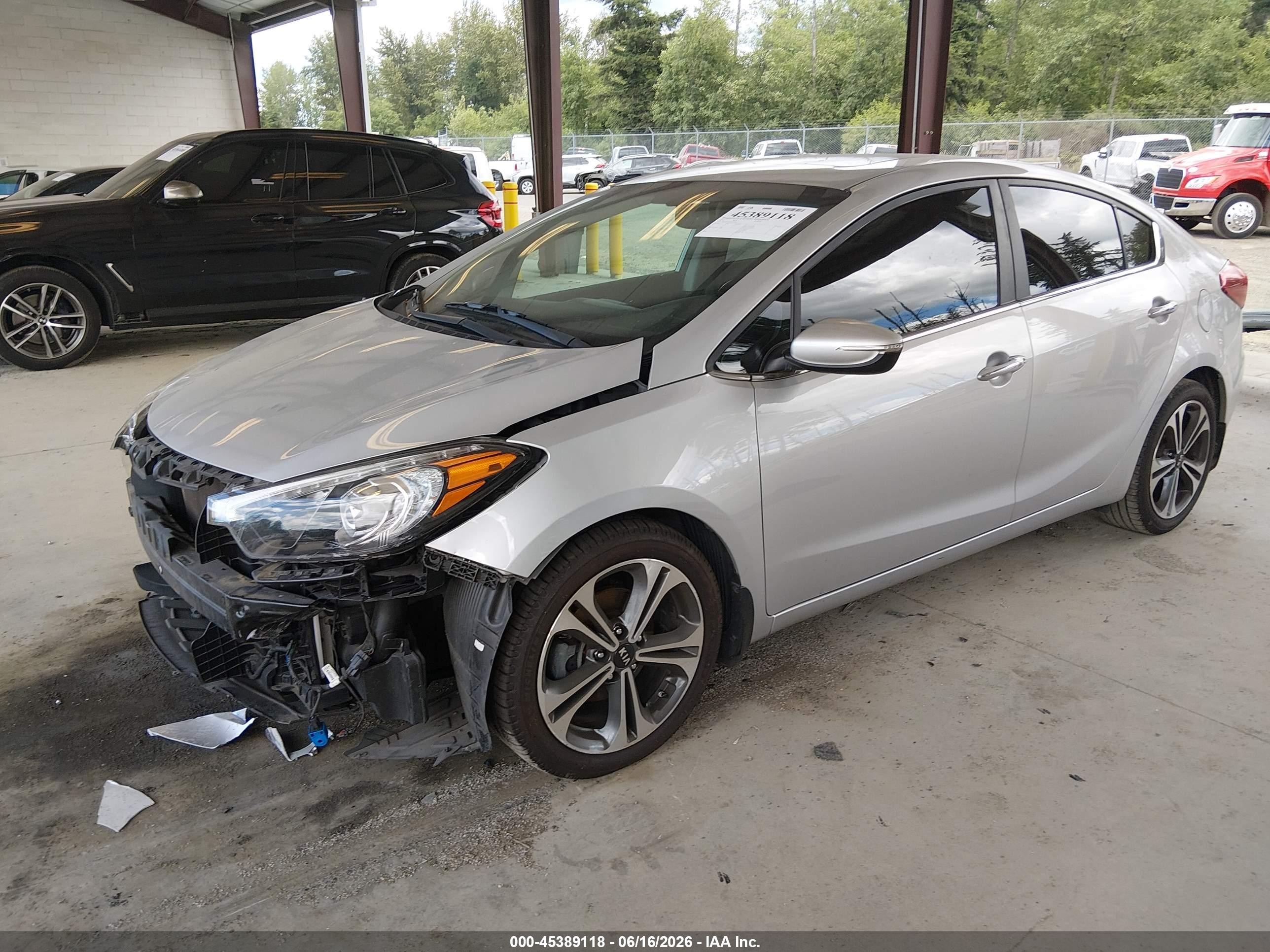 2015 Kia Forte Ex Silver vin: KNAFZ4A80F5373561