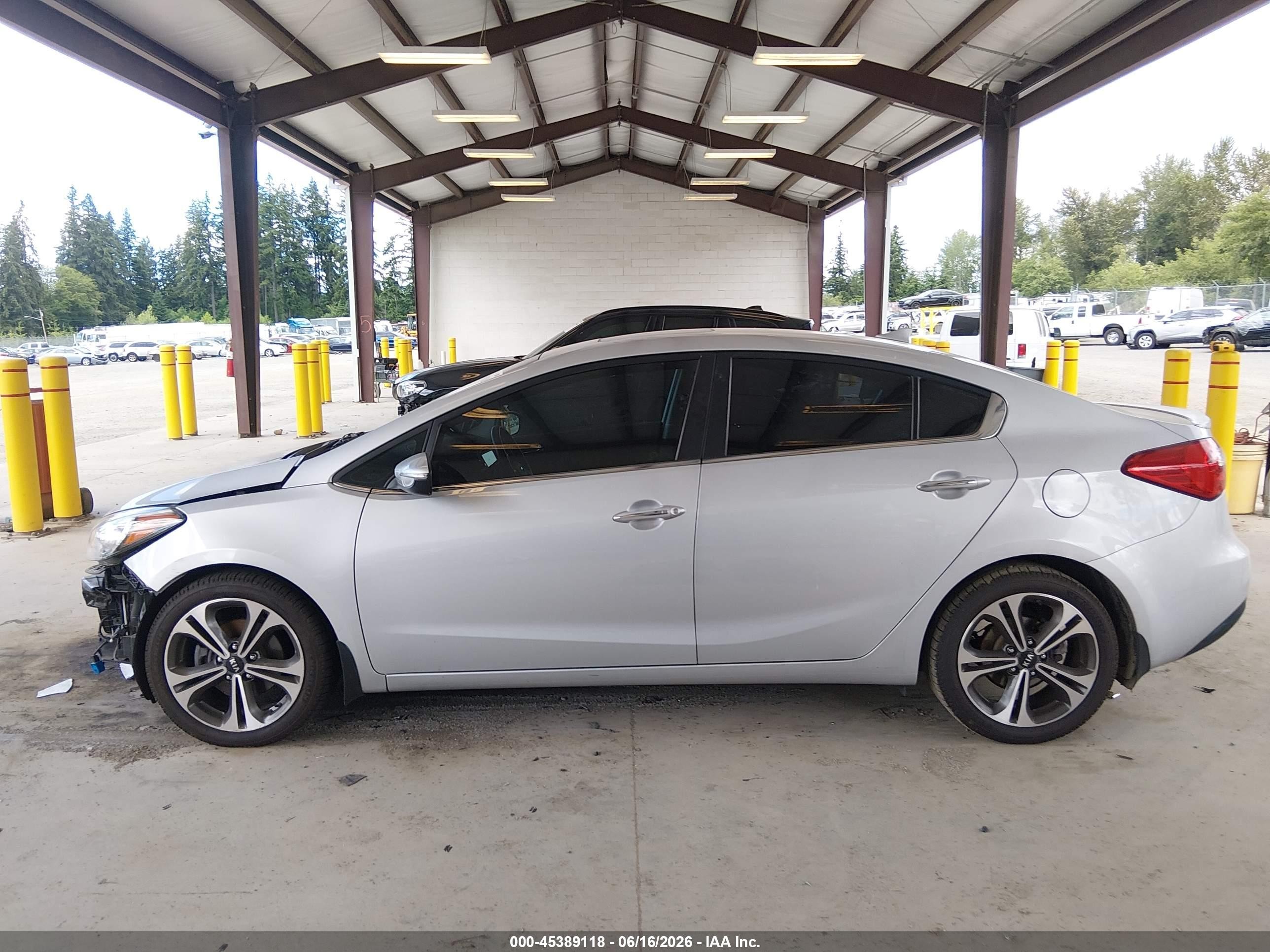2015 Kia Forte Ex Silver vin: KNAFZ4A80F5373561