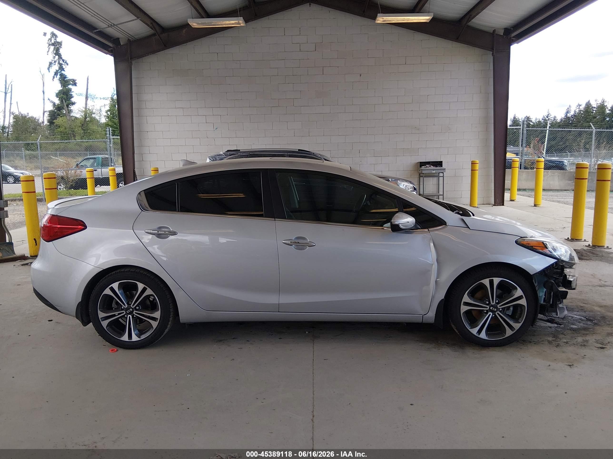 2015 Kia Forte Ex Silver vin: KNAFZ4A80F5373561