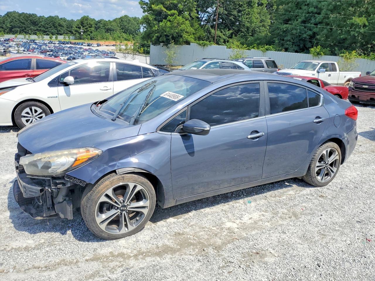 2014 Kia Forte Ex Серый vin: KNAFZ4A81E5235333