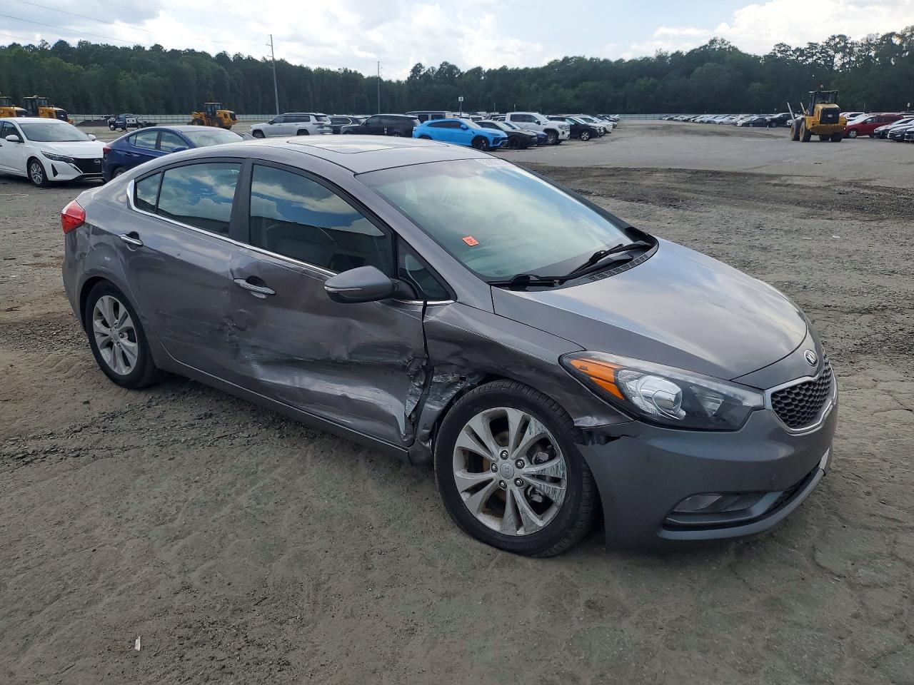 2015 Kia Forte Ex Gray vin: KNAFZ4A81F5344134