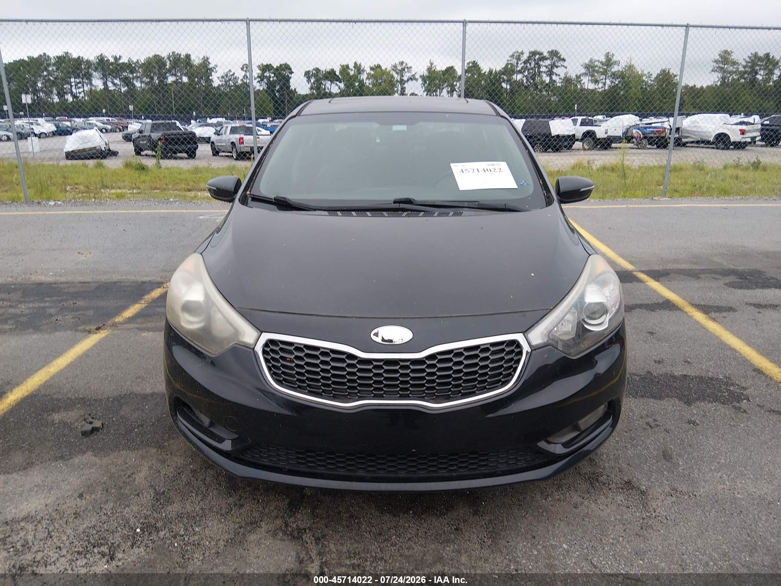 2014 Kia Forte Ex Black vin: KNAFZ4A82E5066293
