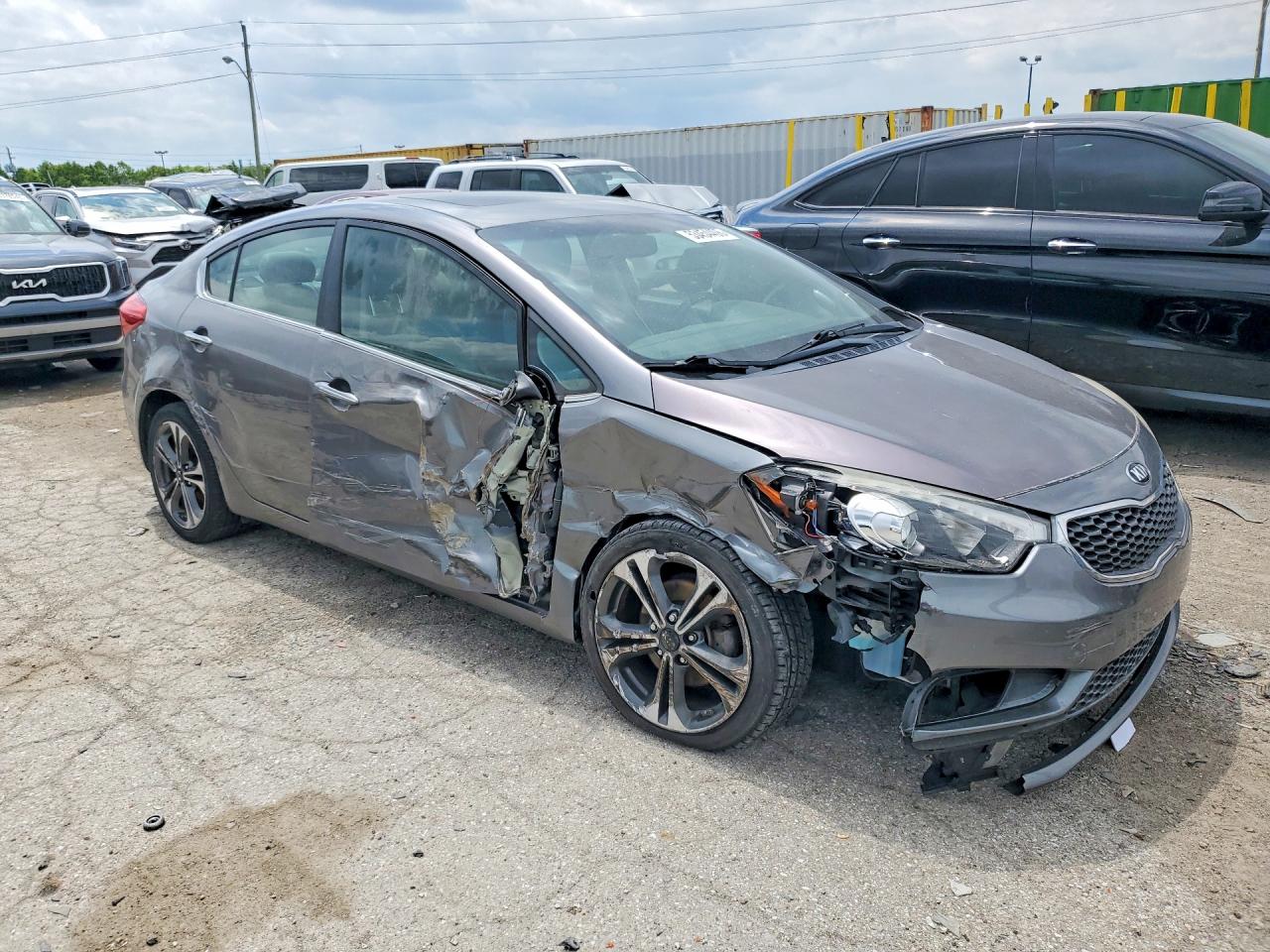 2015 Kia Forte Ex Gray vin: KNAFZ4A82F5268262