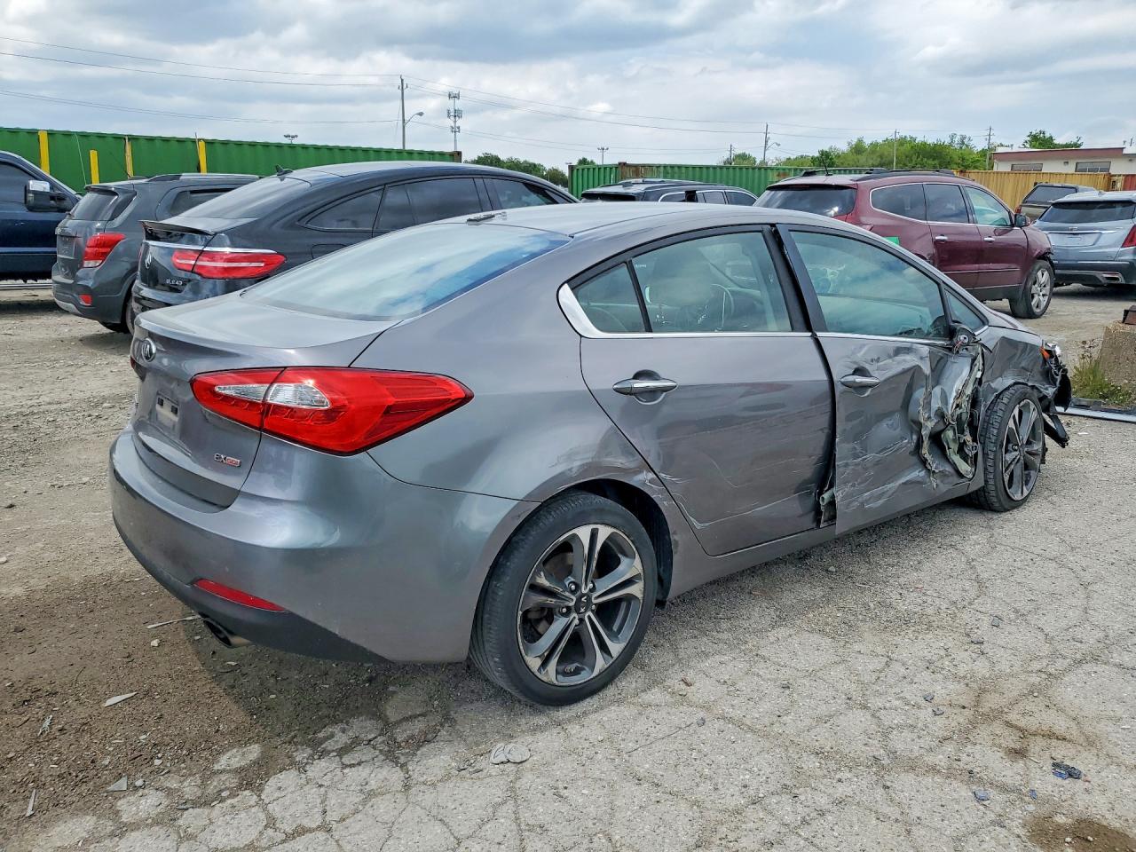 2015 Kia Forte Ex Gray vin: KNAFZ4A82F5268262