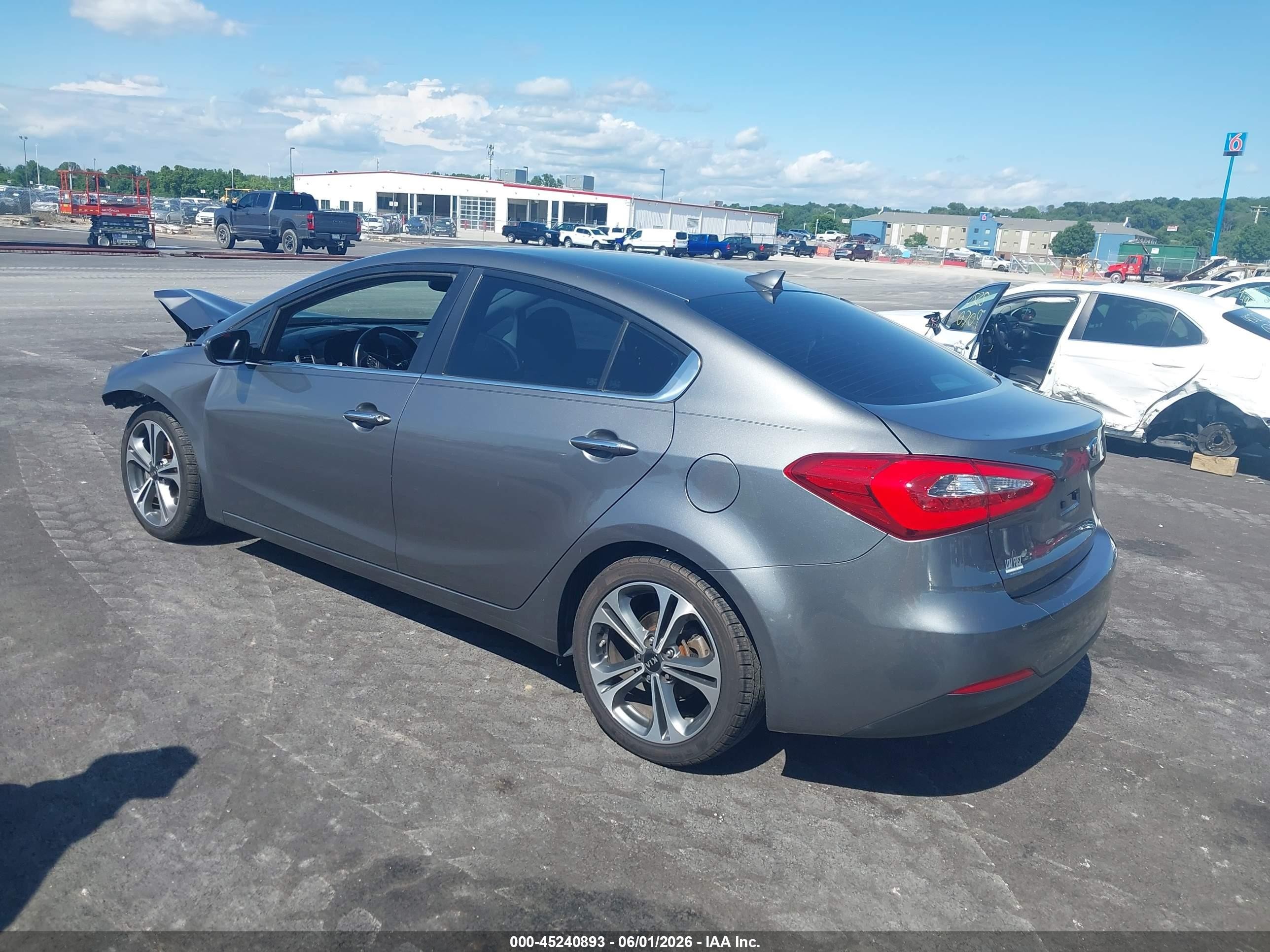 2015 Kia Forte Ex Gray vin: KNAFZ4A82F5336057