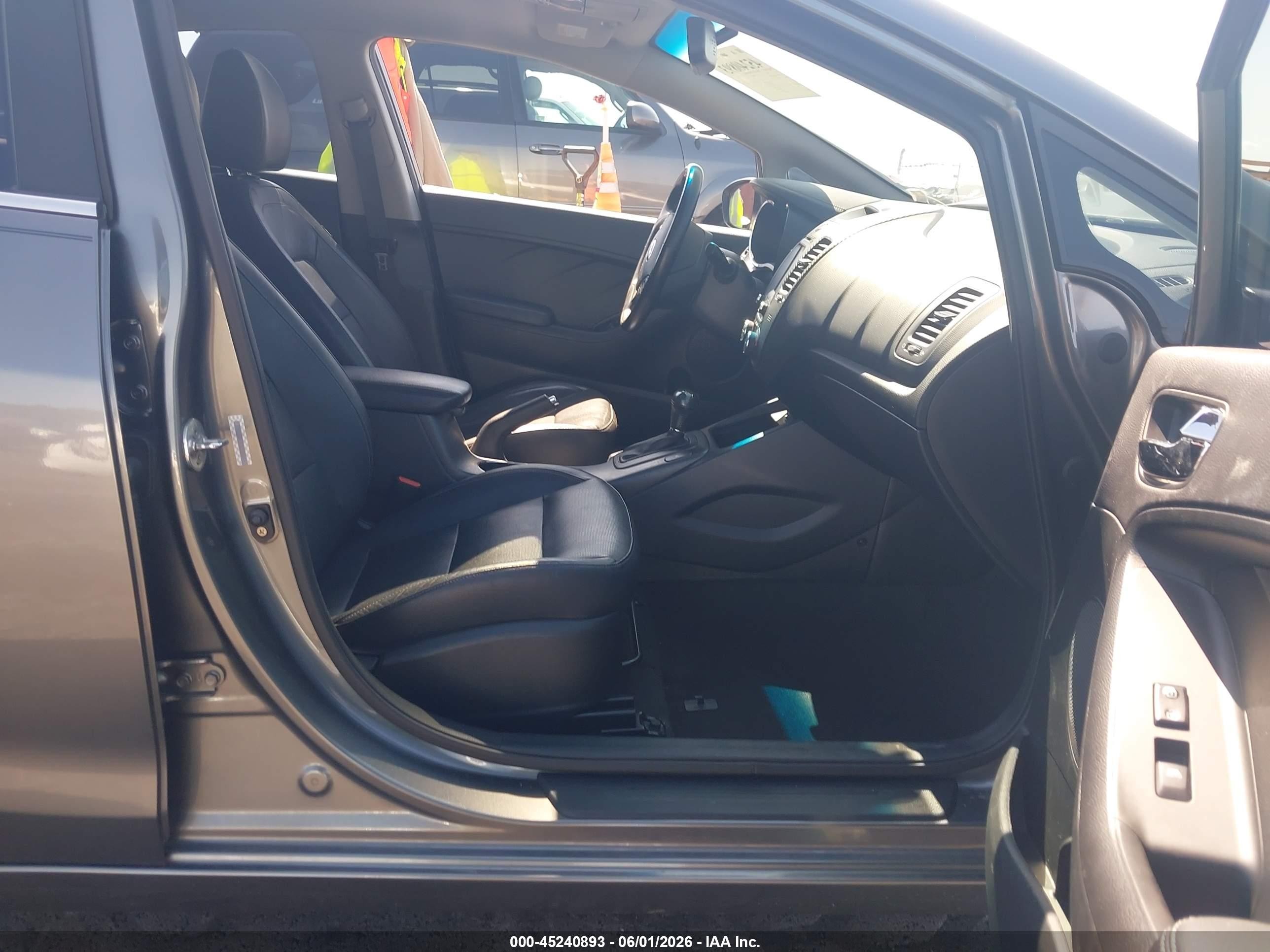 2015 Kia Forte Ex Gray vin: KNAFZ4A82F5336057